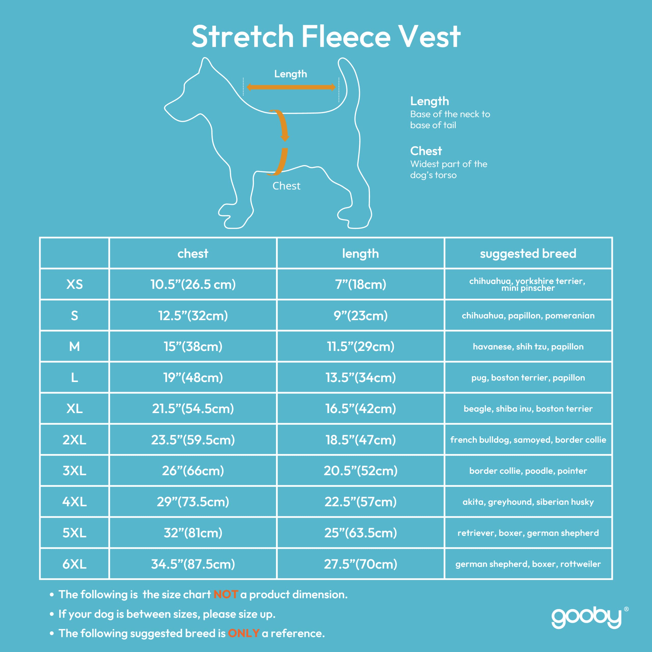 Gooby Stretch Fleece Vest Dog Sweater, Pumpkin, 3X-Large - Warm Pullover for Small to Large Dogs, Model 72108-PMK-3XL