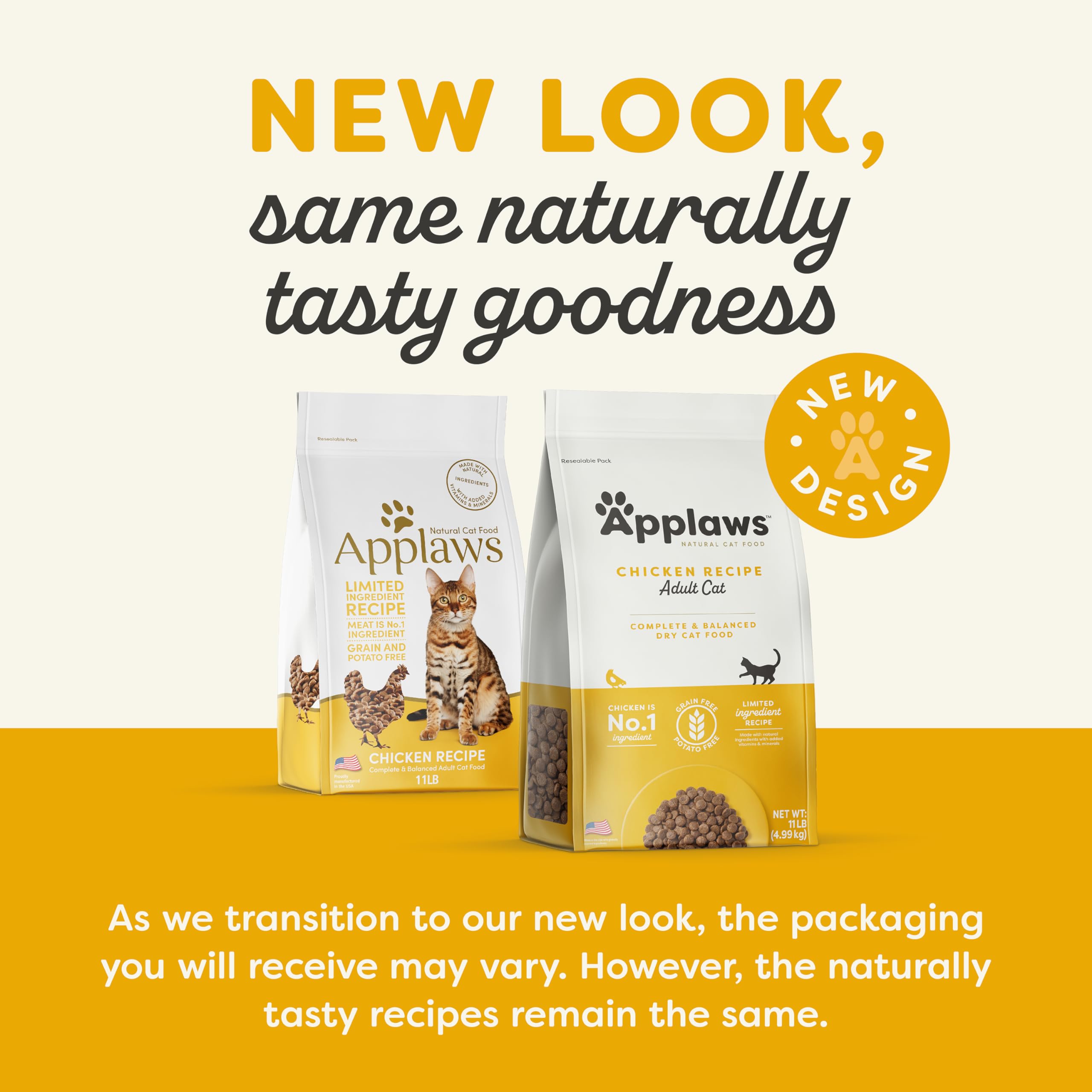 Applaws Complete Dry Cat Food, Grain-Free, Limited Ingredient with Added Vitamins & Minerals, Protein, Supports Digestion, Chick