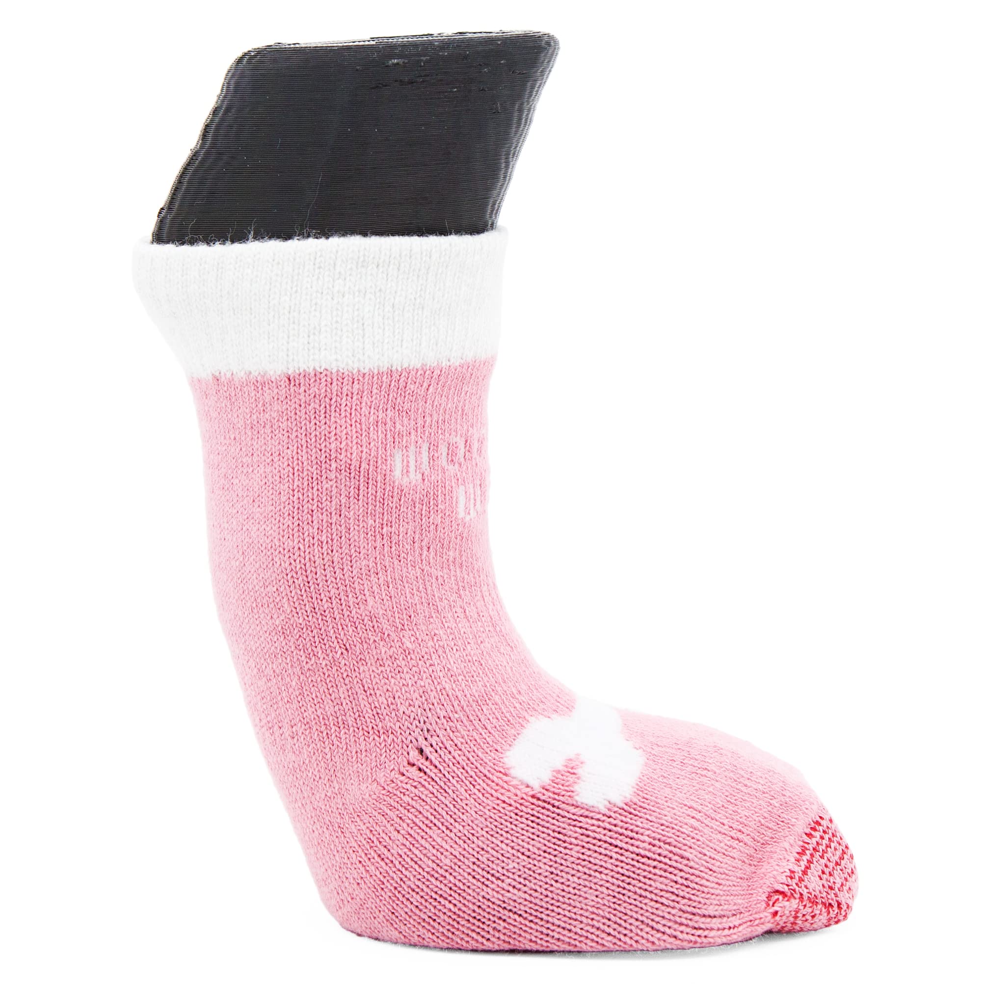 Woodrow Wear, Power Paws Advanced Dog Socks, Pink with A Bone, XXL, Fits 130-180 pounds