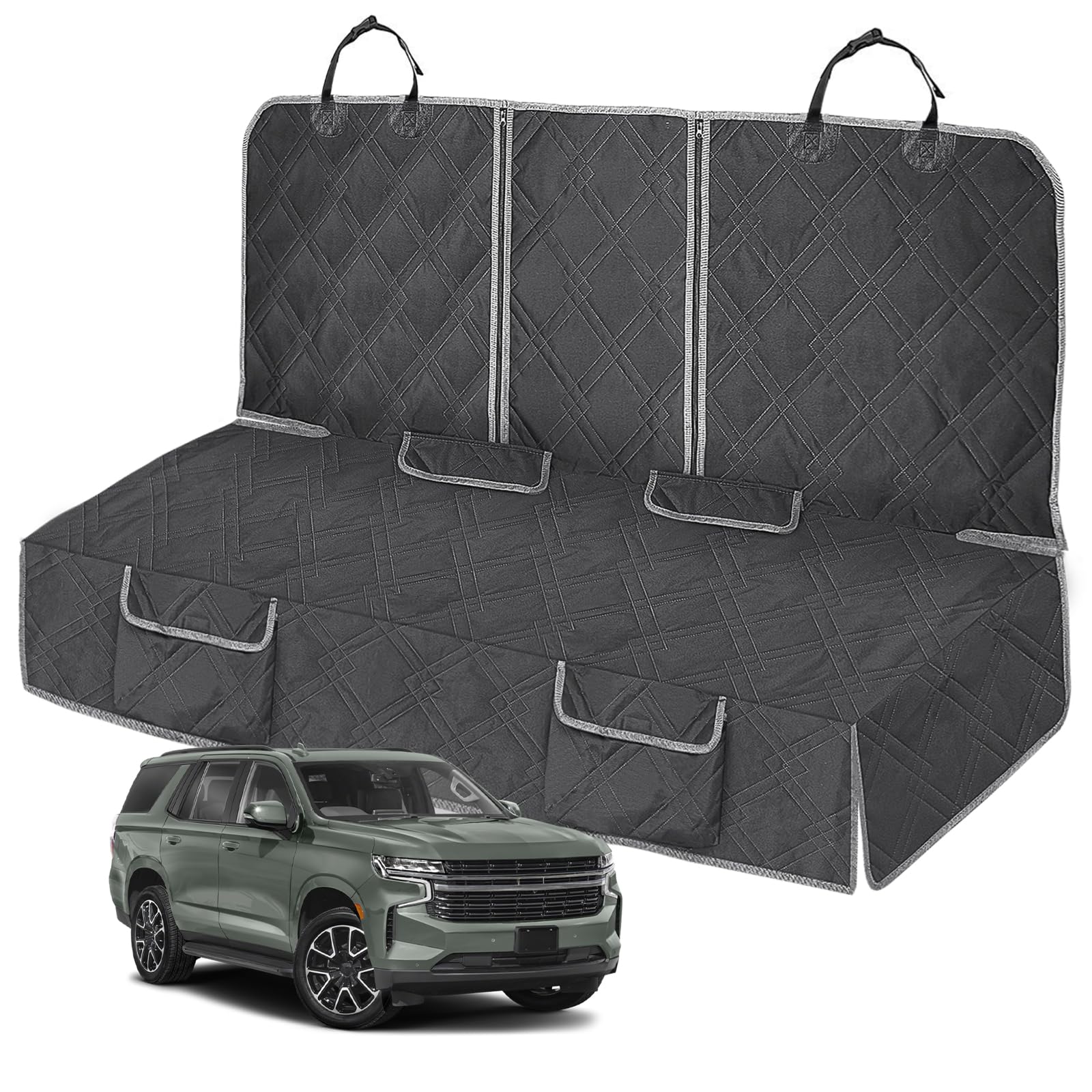 Kistrba Dog Seat Cover Compatible With Full-Size Suv Ford Expedition, Chevy Tahoe/Suburban, Dodge Durango, Gmc Yukon/Yukon Xl, C