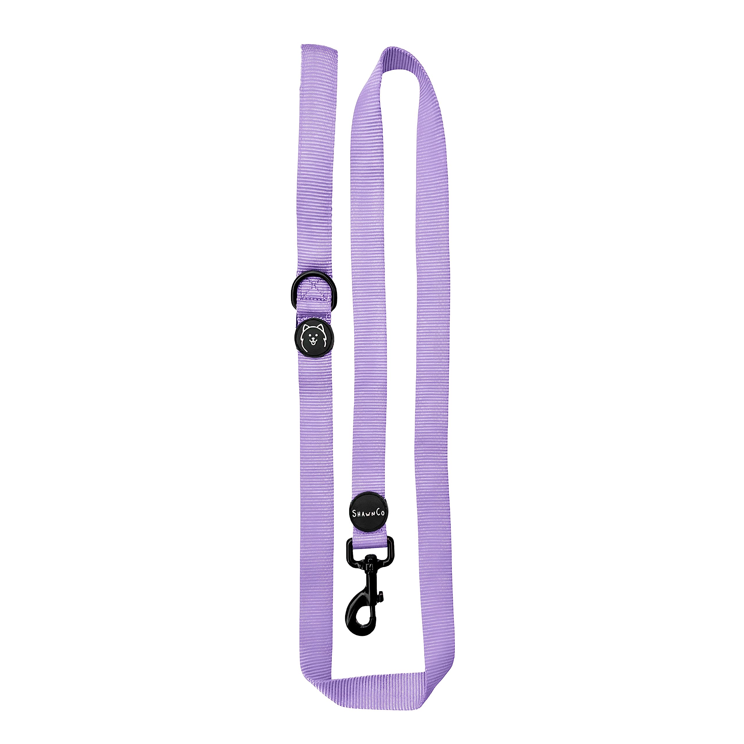 Shawnco Dream Walk Dog Leash- Premium, Nylon Pet Leash With Soft Neoprene Handle For Small, Medium And Large Dogs (Icy Lilac, Me