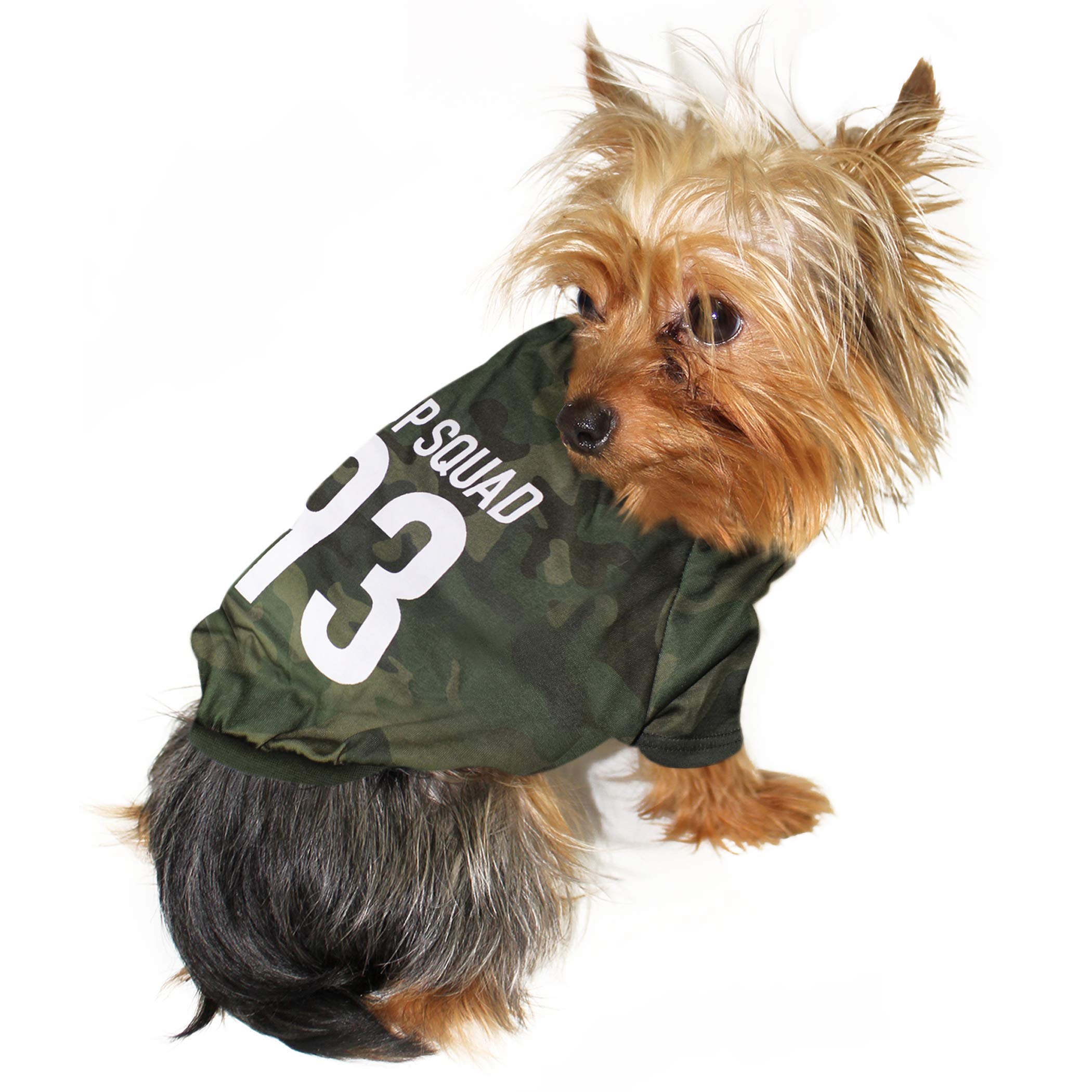 Pets First Dog Tee Shirt Licensed By Laurdiy - Pup Squad - Laurdiy Dog Shirt, Medium