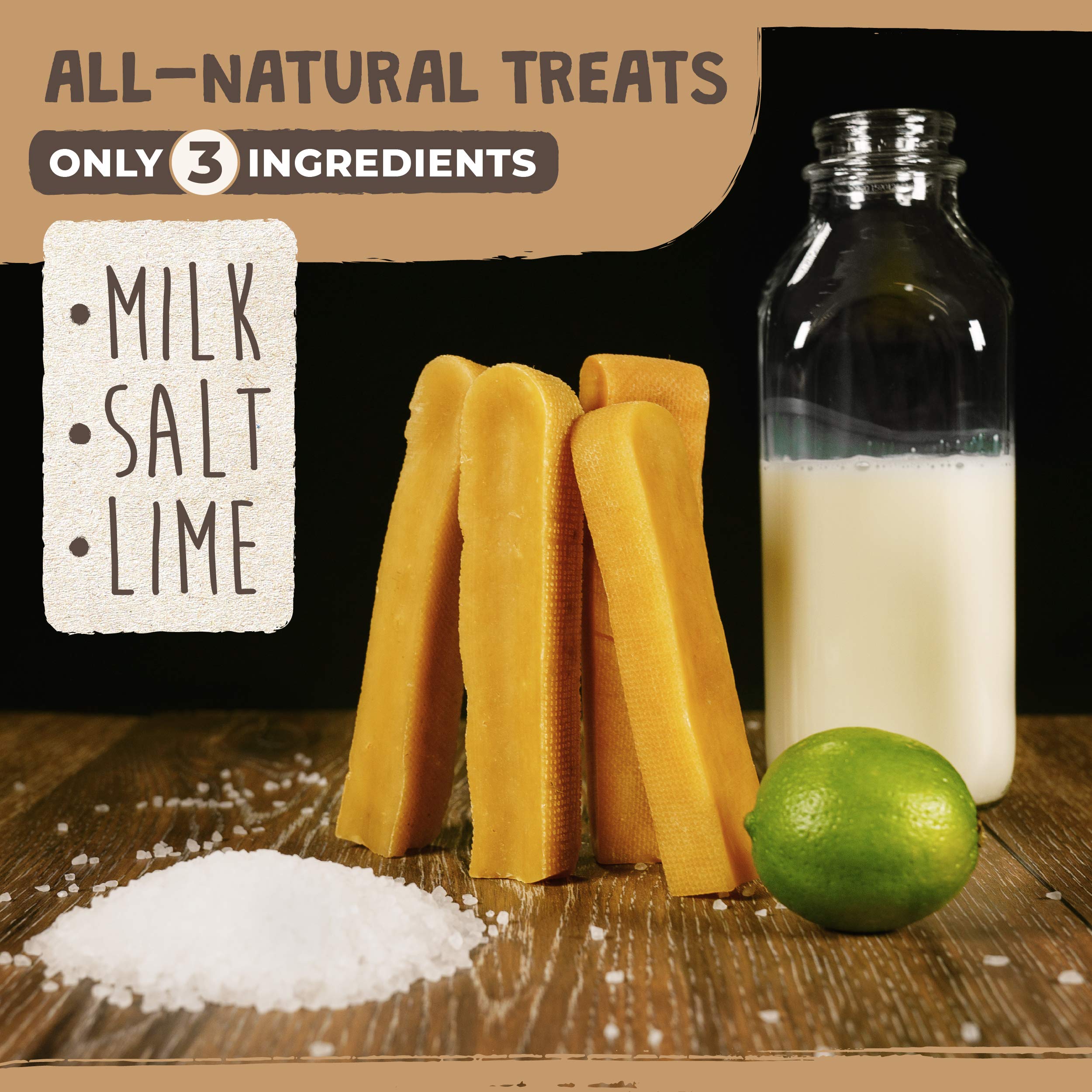 Mighty Paw Yak Cheese Chews for Dogs - All-Natural, Odorless, 14 oz, Small - 12 Pack, Perfect for Oral Health & Power Chewers