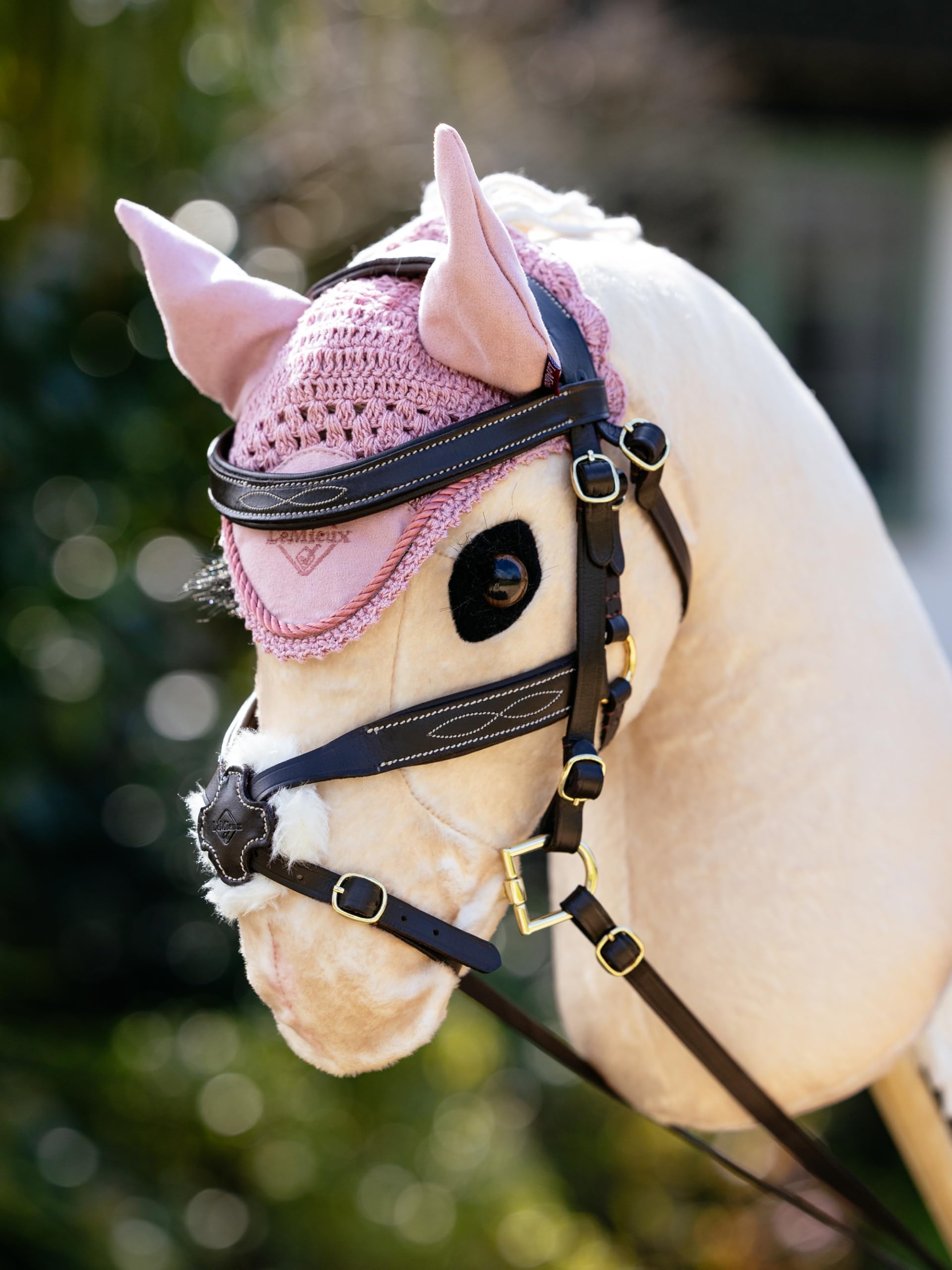LeMieux Hobby Horse Ear Bonnet - Blossom - Suitable for Ages 3+