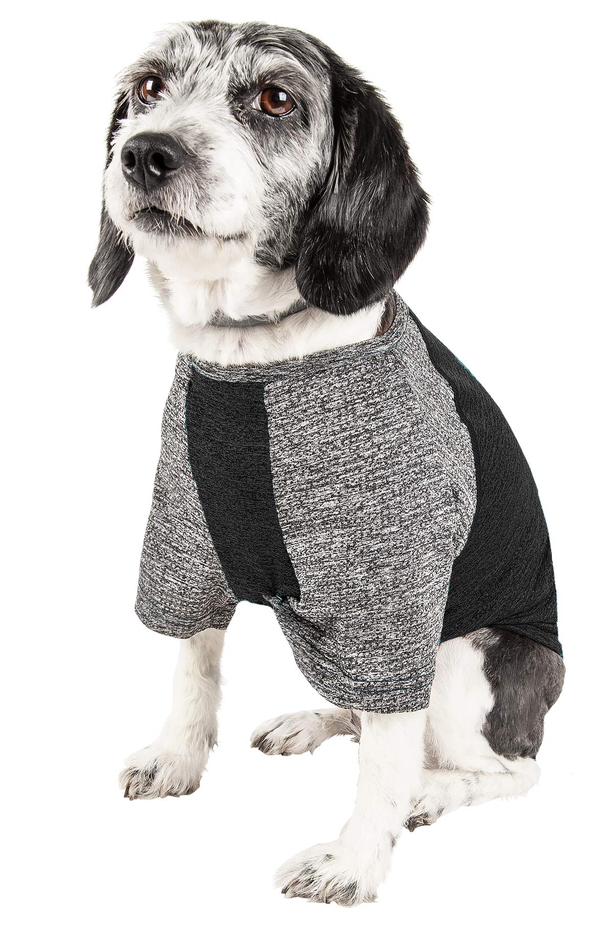Pet Life ® Active 'Hybreed' Dog Fitness and Yoga Pet T-Shirt Dog Clothes - Performance Dog T-Shirt with 4-Way-Stretch, Reflective and Quick-Dry Technology - Summer Dog Shirts