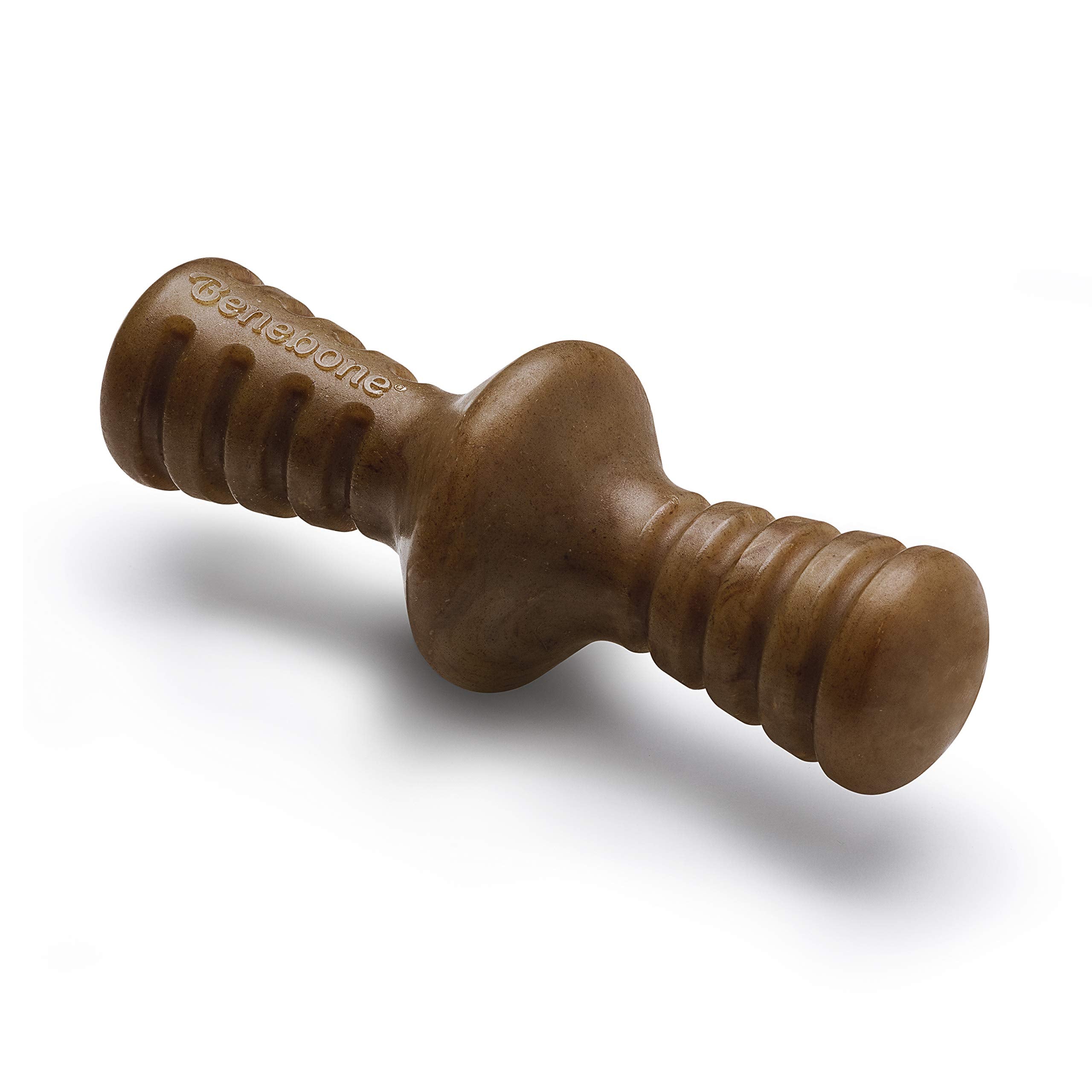 Benebone Zaggler Rolling Dog Chew Toy For Aggressive Chewers, Real Bacon, Made In Usa, Small