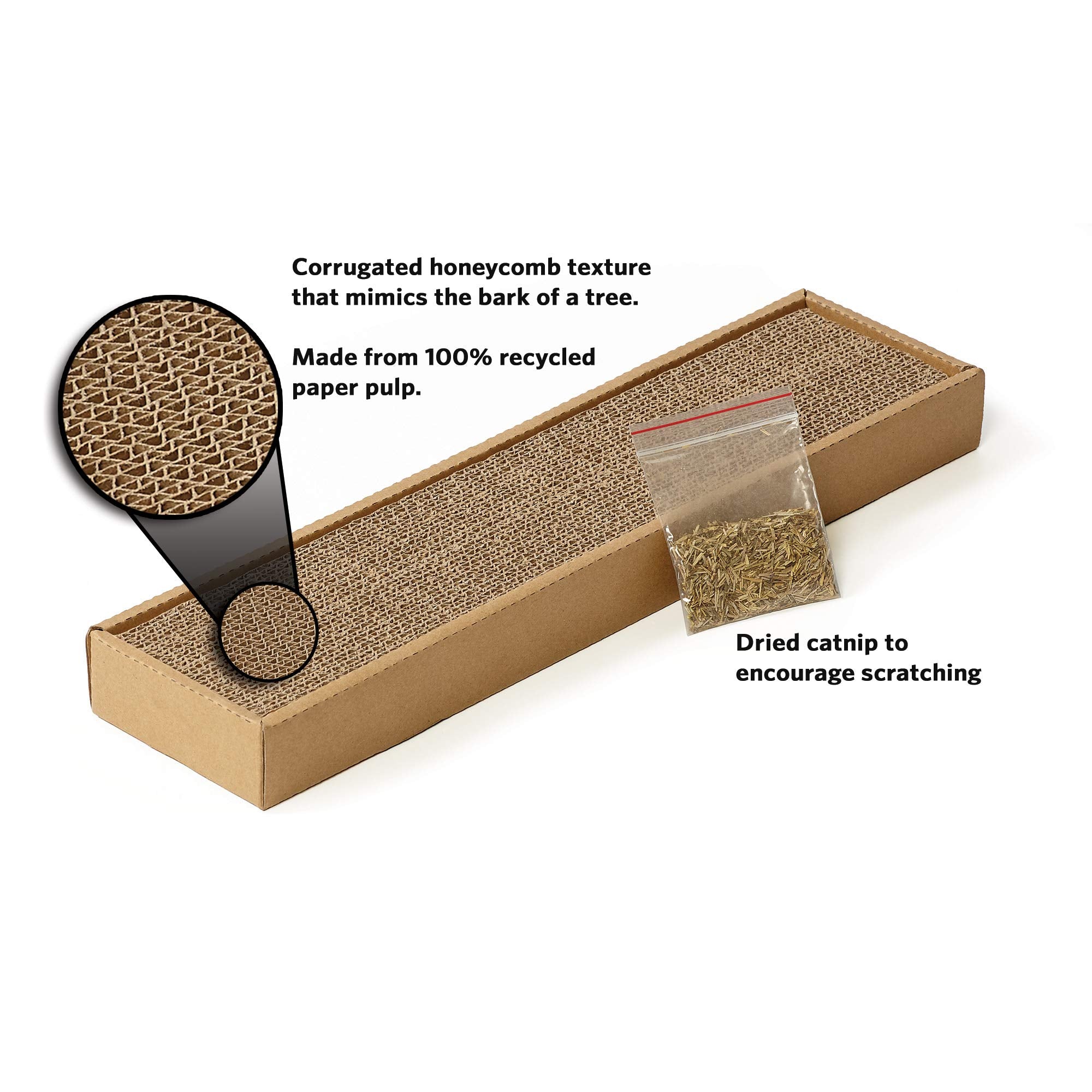 MidWest Homes for Pets Catty Scratch Cat Scratching Pad, Small, Brown, Cardboard, Model 136S