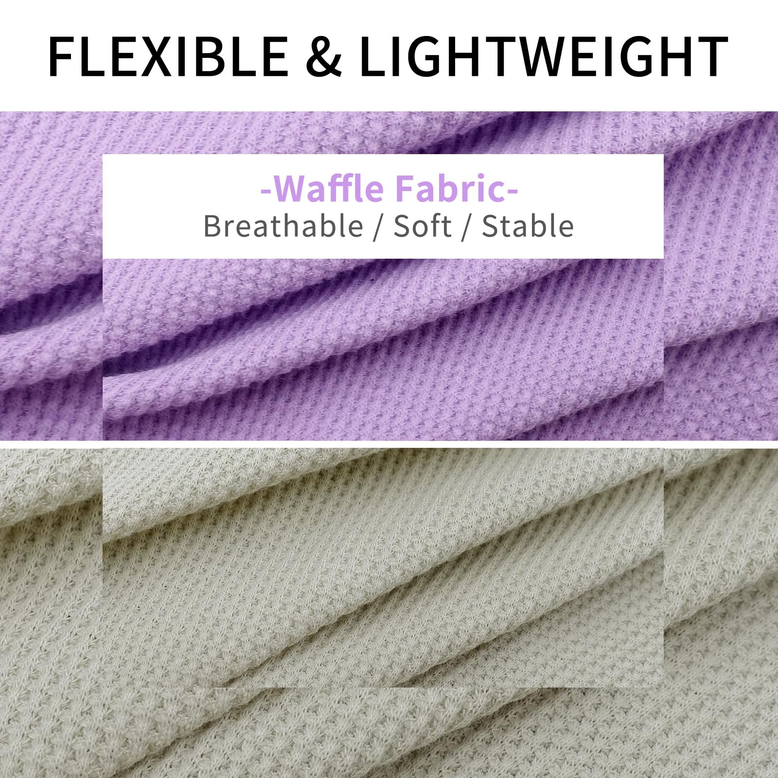 Kyeese 2Pack Dog T-Shirts Waffle, Stretchy T-Shirts, Lightweight Tank Top, Sleeveless Vest, Breathable, Xx-Large, Purple + Grey