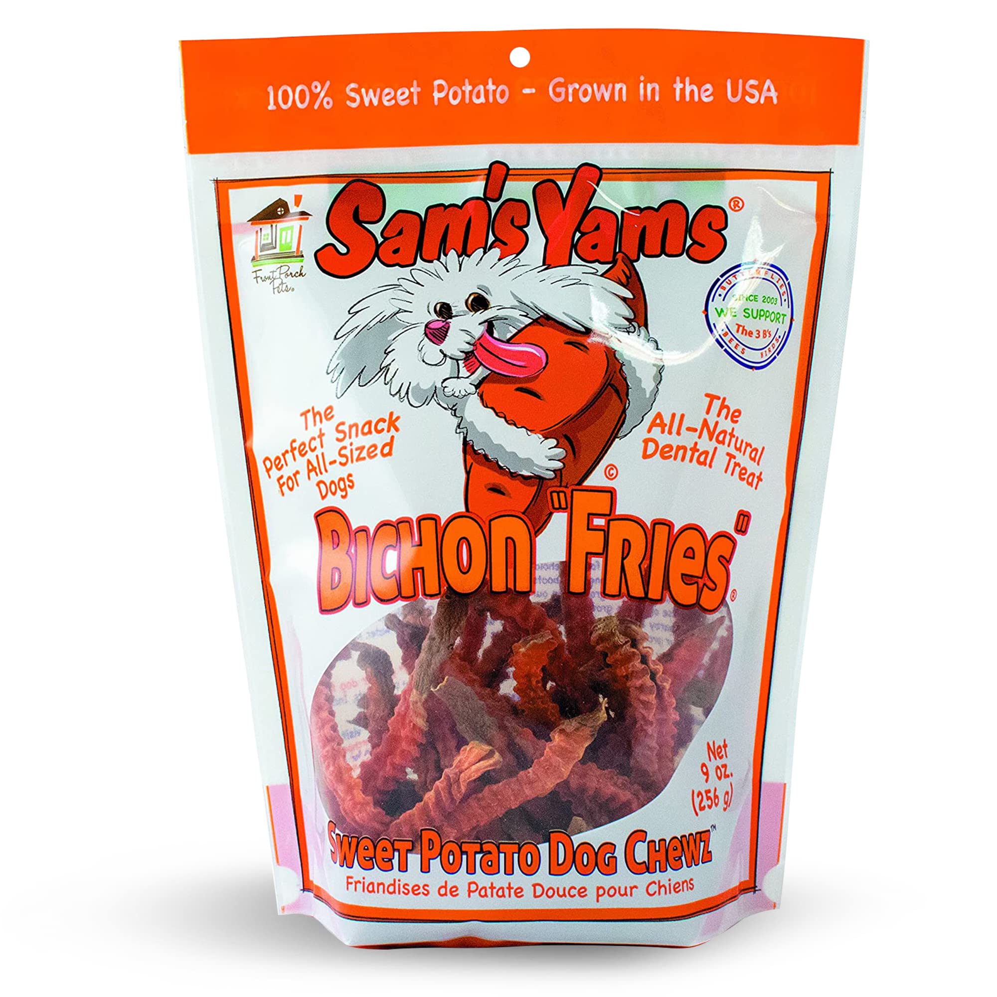 Sams Yams Sweet Potato Dog Treats, Healthy Dog Treats for Small & Medium Dogs, Sweet Potato Dog Treats Made in USA, High Fiber, 