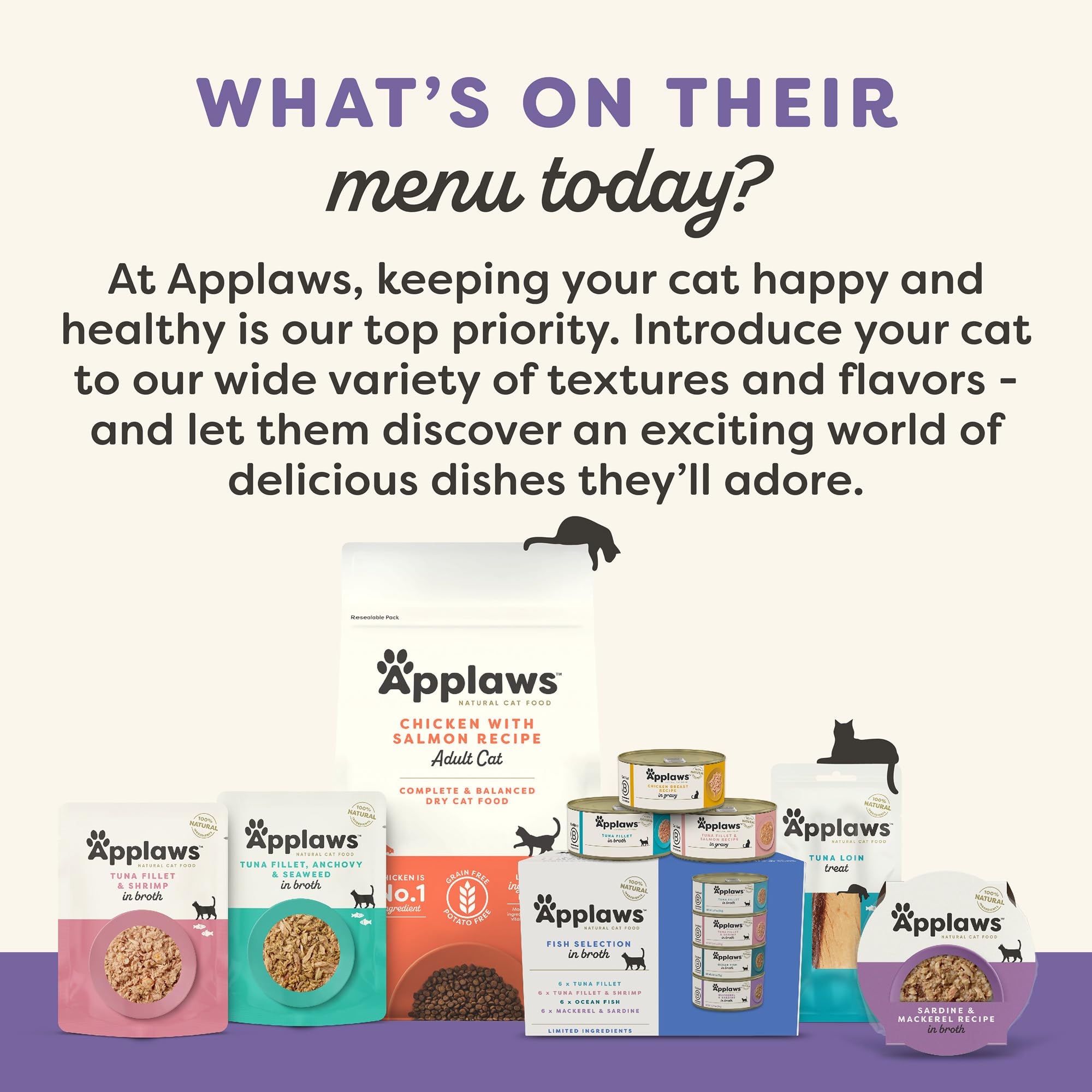 Applaws Natural Wet Cat Food in Broth, Limited and Natural Ingredients, High Protein with No Artificial Additives, Chicken Selec