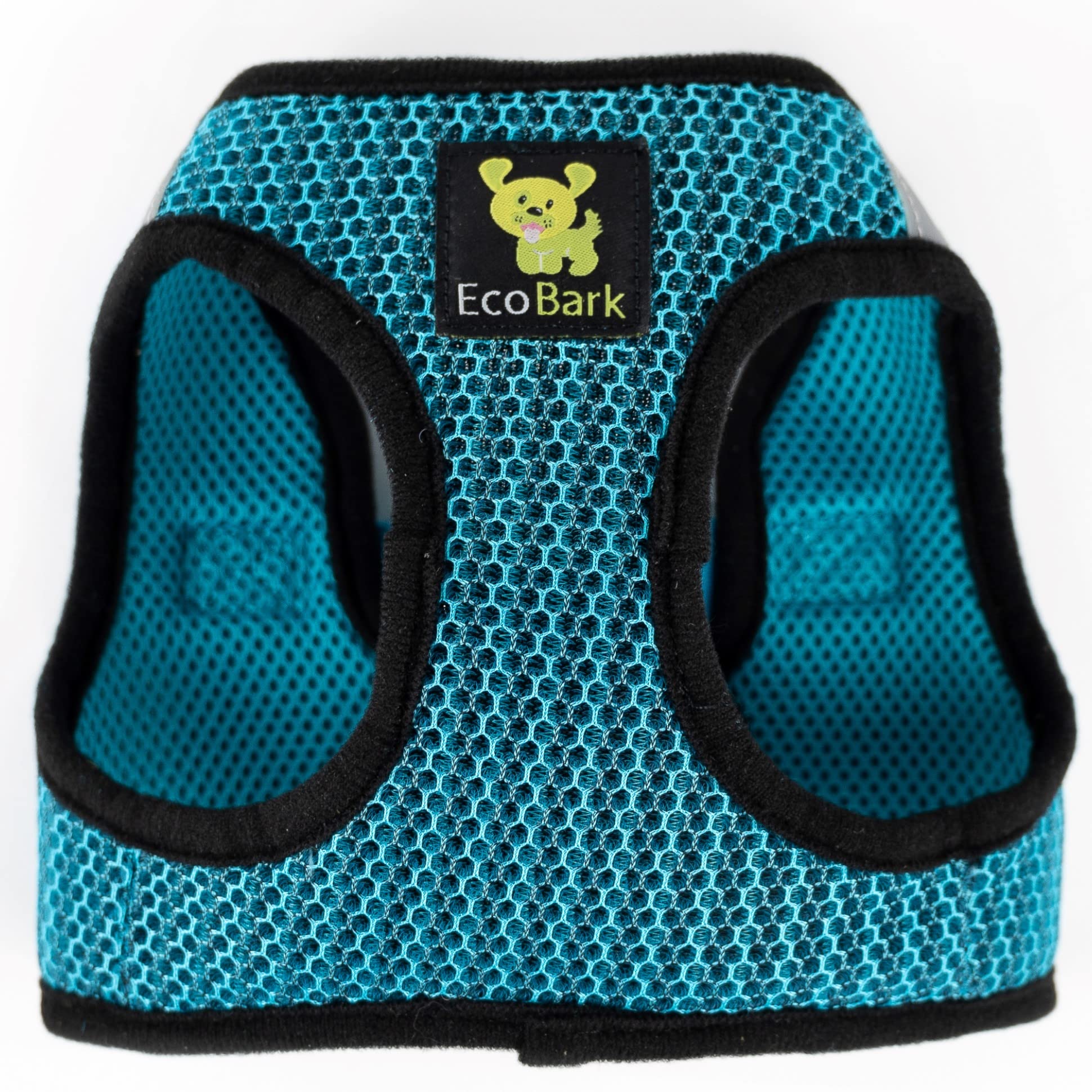 Ecobark Step In Dog Harness - Eco-Friendly Small Breed Dog Harnesses For Xs And Small Dogs - Reflective And Adjustable Mini Body Halter Vest - Soft Mesh Toy Breed Harness (Aqua Blue, Small)