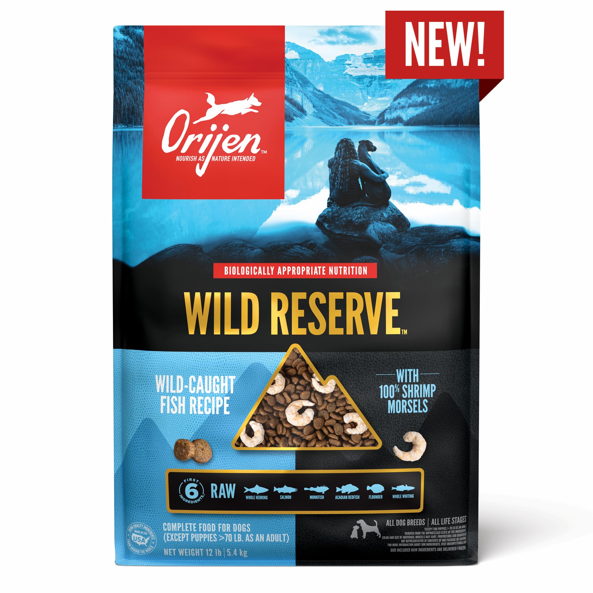 ORIJEN Wild Reserve Dry Dog Food Wild-Caught Fish Recipe 20lb Bag