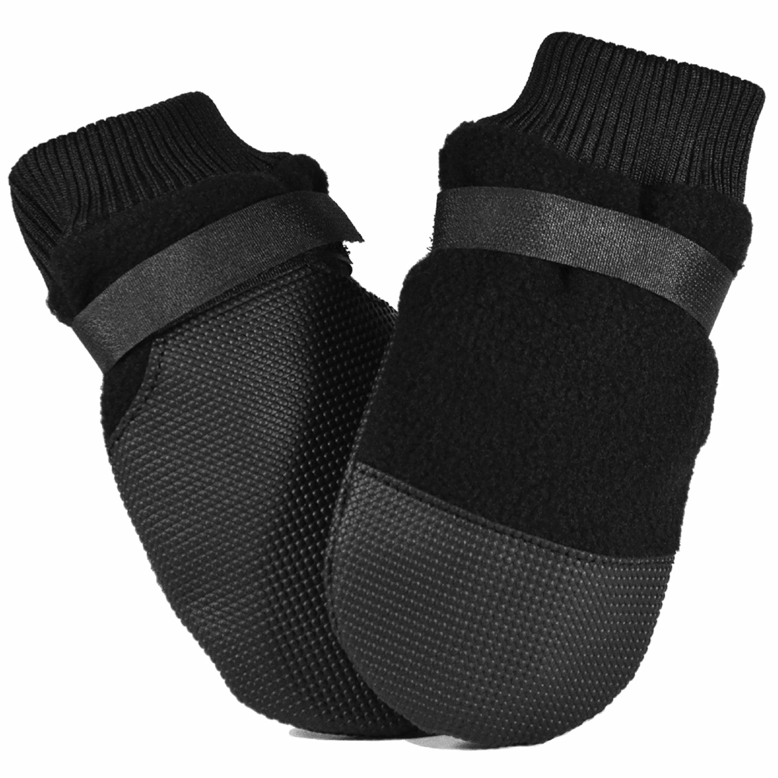 Muttluks, Hott Doggers Dog Boots with Non-Skid Vinyl Soles for Indoor or Outdoor Use - 4 Boots
