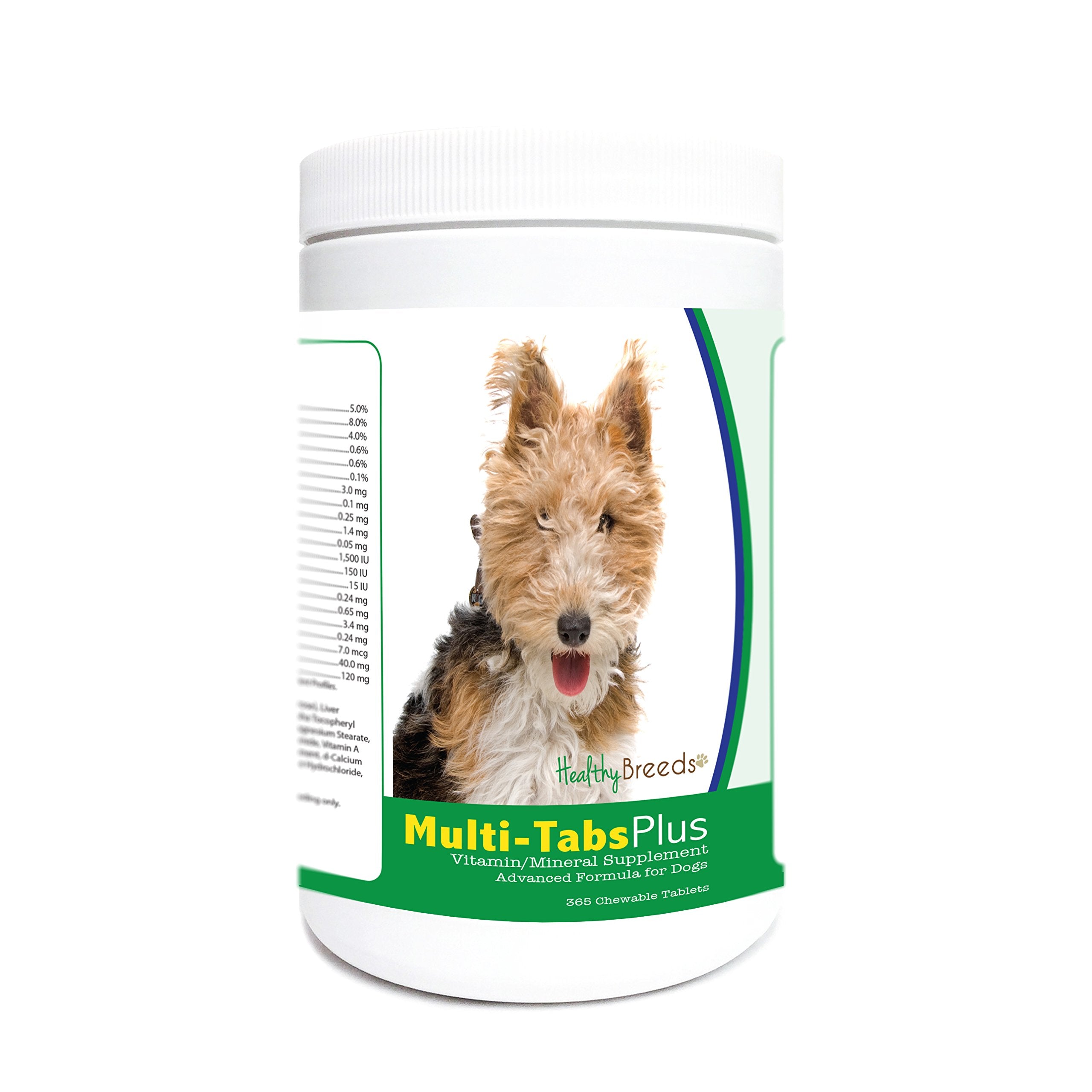 Healthy Breeds Wire Fox Terrier Multi-Tabs Plus Chewable Tablets 365 Count