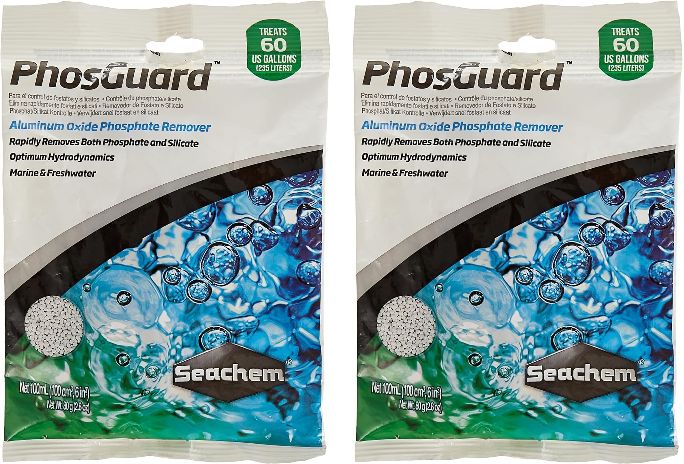 Seachem PhosGuard, 100 mL Bagged - 67101850 | Pack of 2