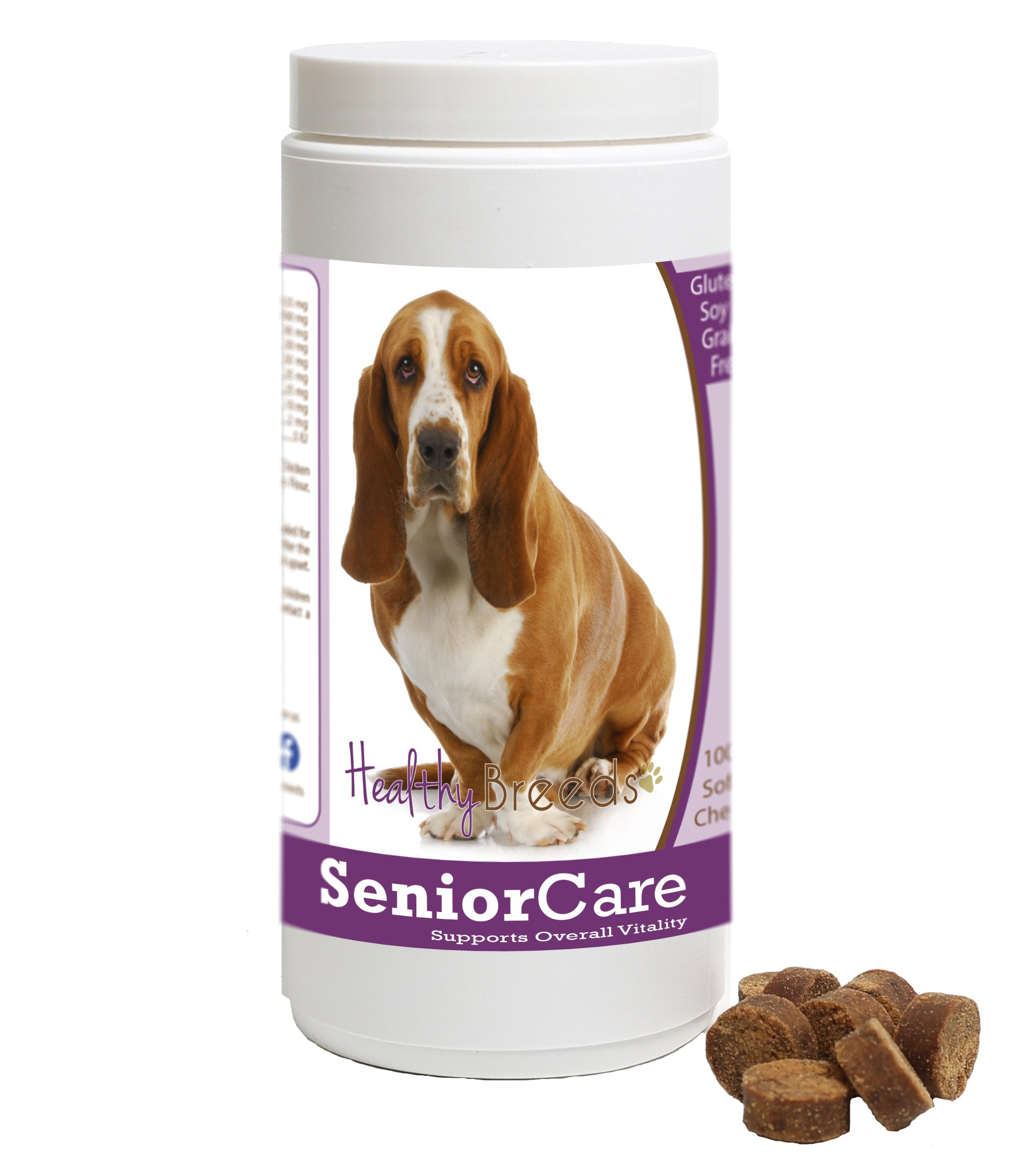 Healthy Breeds Basset Hound Senior Dog Care Soft Chews 100 Count