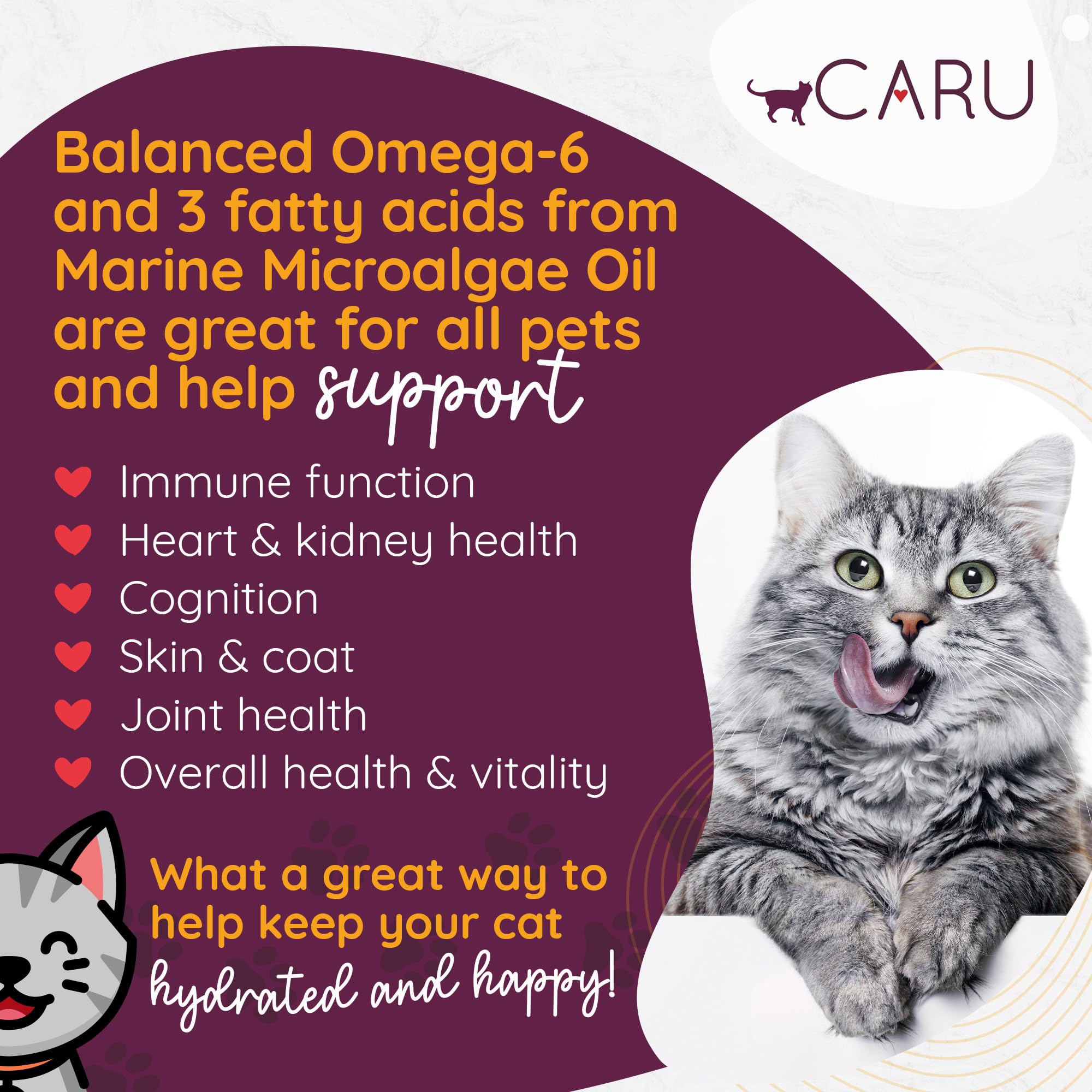 CARU - Classics Chicken & Crab Stew for Cats - Healthy Functional Wet Cat Food - Food Topper - Balanced Omega Blend - 5.5 oz Car