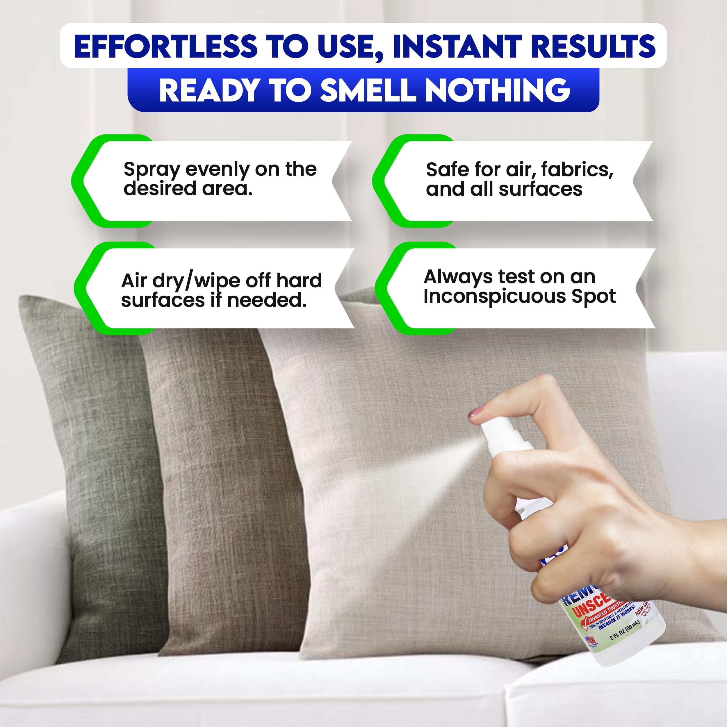 Zorbx Unscented Multipurpose Odor Eliminator Value Pack 2 Oz + 16 Oz + 32 Oz - Used In Hospitals & Healthcare Facilities - Advan
