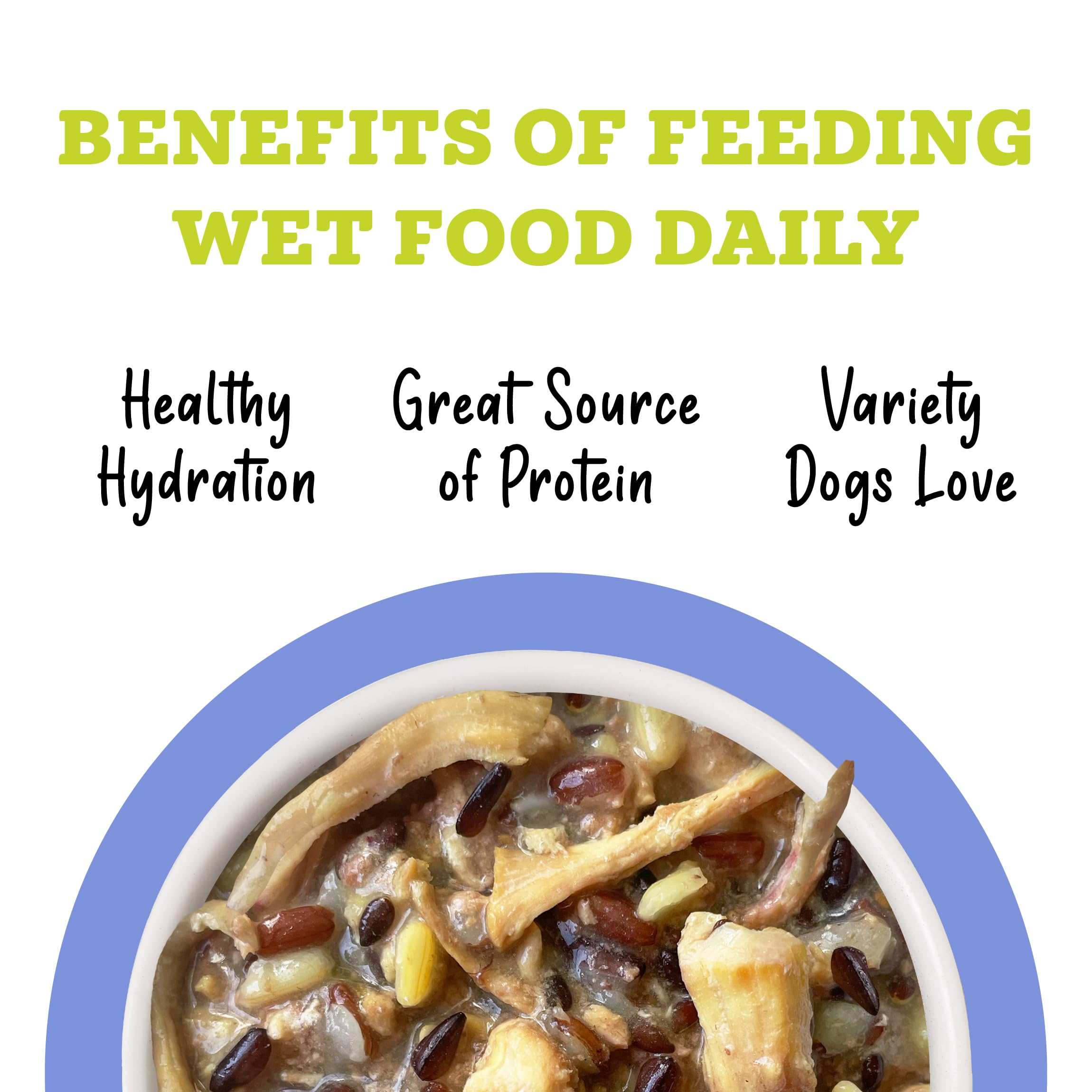 Weruva Wet Dog Food, Chicken & Brown Rice, 14oz Can, Pack of 10 - Grain-Free, High-Protein, Delicious Meal for Dogs