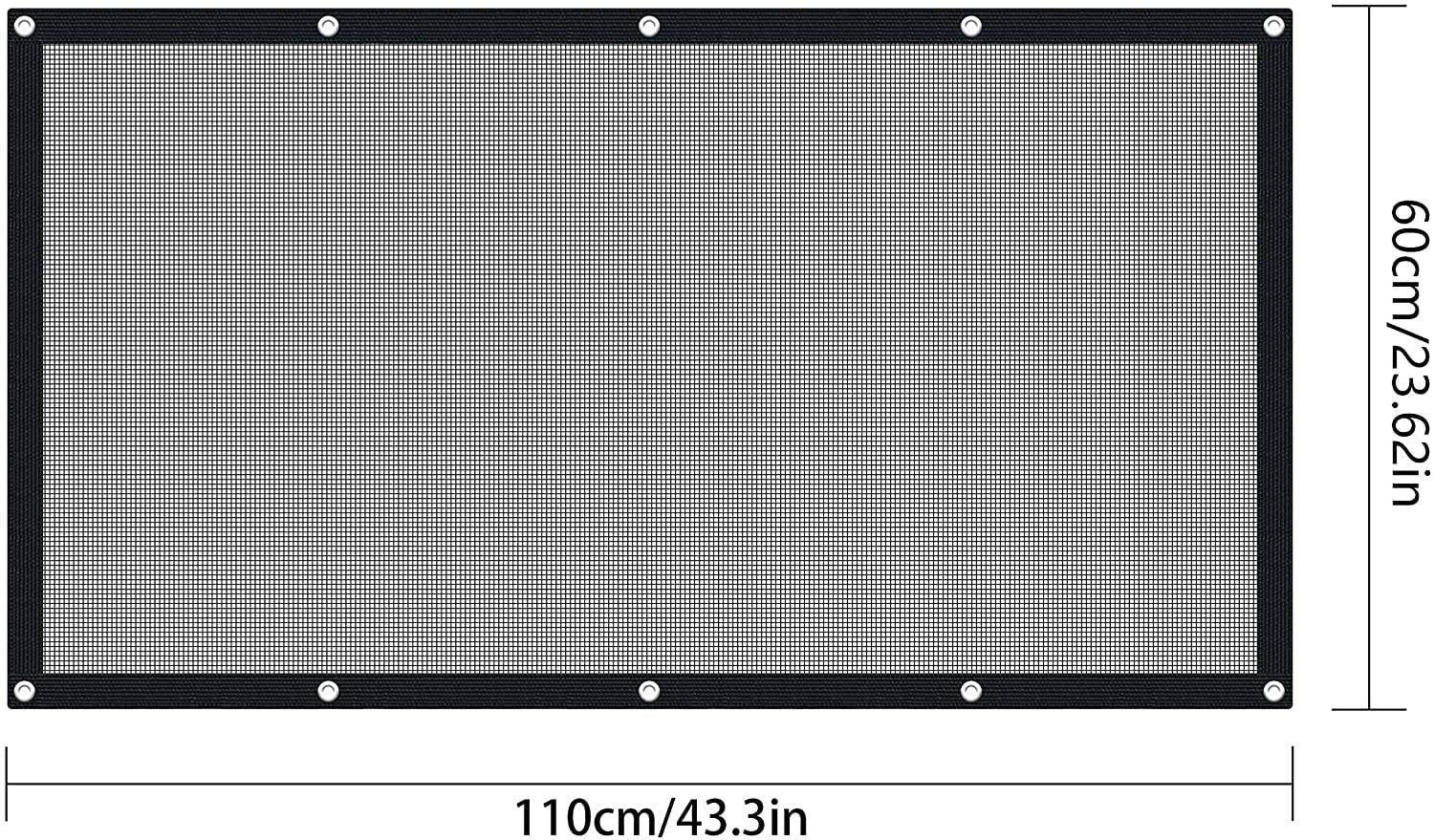 Starroad-Tim Dog Car Barrier Vehicle Pet Barrier Backseat Mesh Dog Car Divider Net With Adjusting Rope And Hook Suitable For Suv Pickup And Small Car (43.3In X 23.62In)