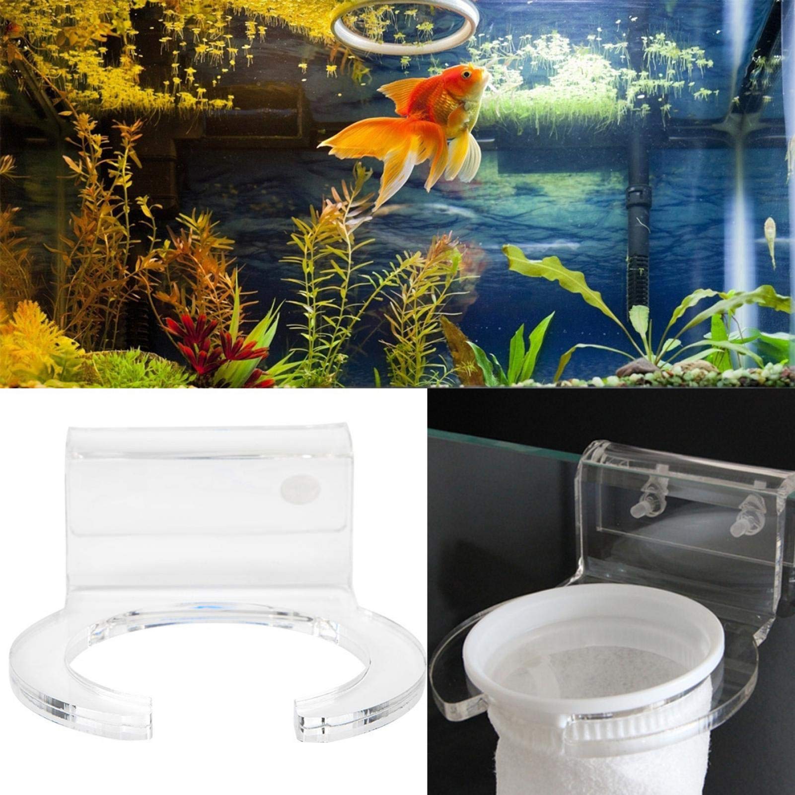 Pre Filter Sock Holder, Aquarium Felt Filter Bags Mount Prefilter Sump Fish Tank Filter Sock Mount Bracket Support Universal For