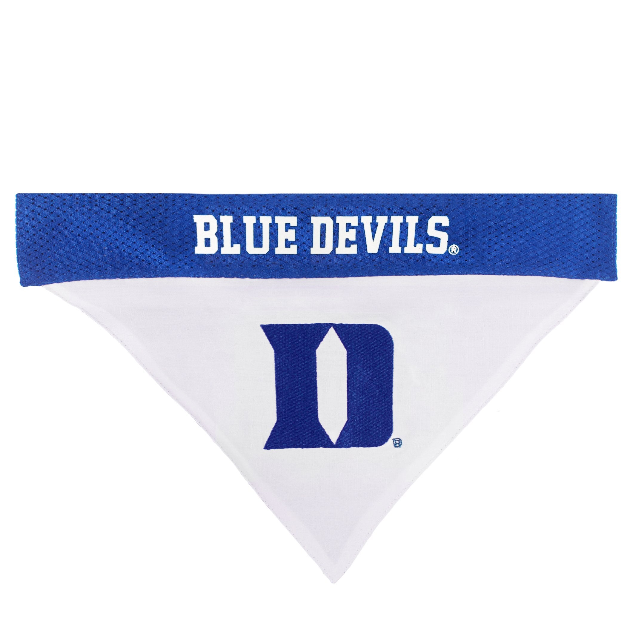 Pets First Collegiate Pet Accessories, Reversible Bandana, Duke Blue Devils, Small/Medium
