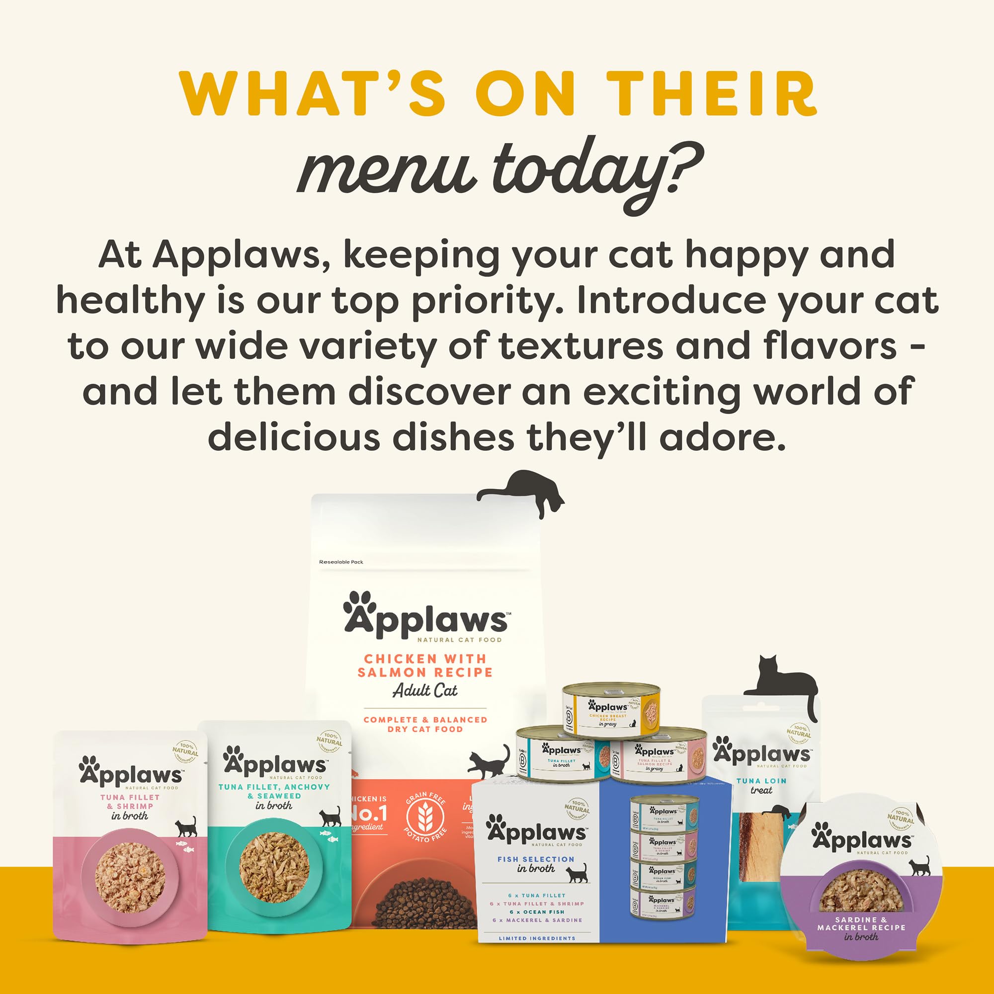 Applaws Natural Wet Cat Food, Made with Limited and Natural Ingredients, High Protein with No Artificial Additives or Fillers, C