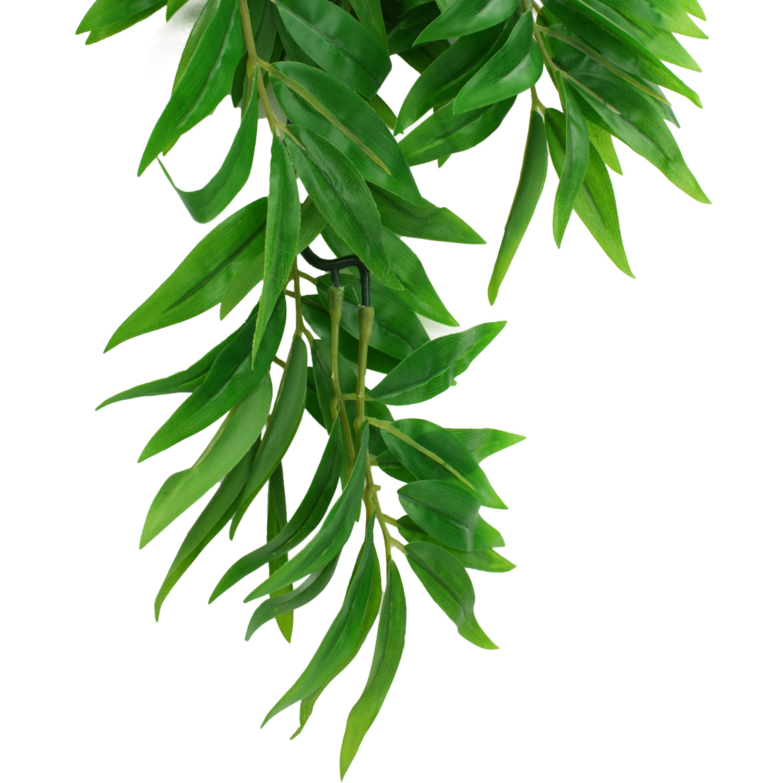Multipet Komodo Reptile Terrarium Bamboo Hanging Vine Plant - 16" Plastic Climbing Decoration, Multi Color, Model 93300-1