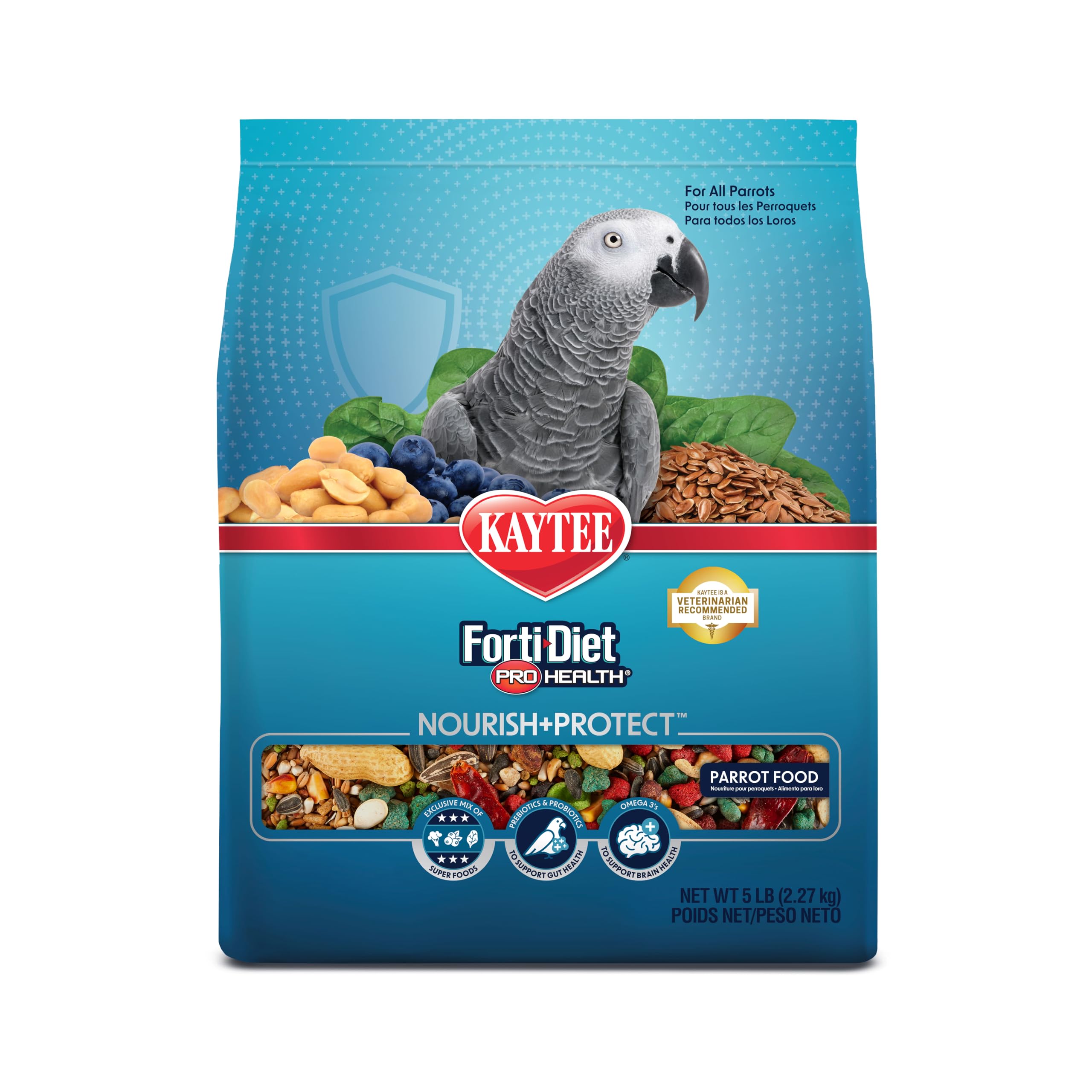 Kaytee Forti-Diet Pro Health Feather Health Parrot Food 5lb