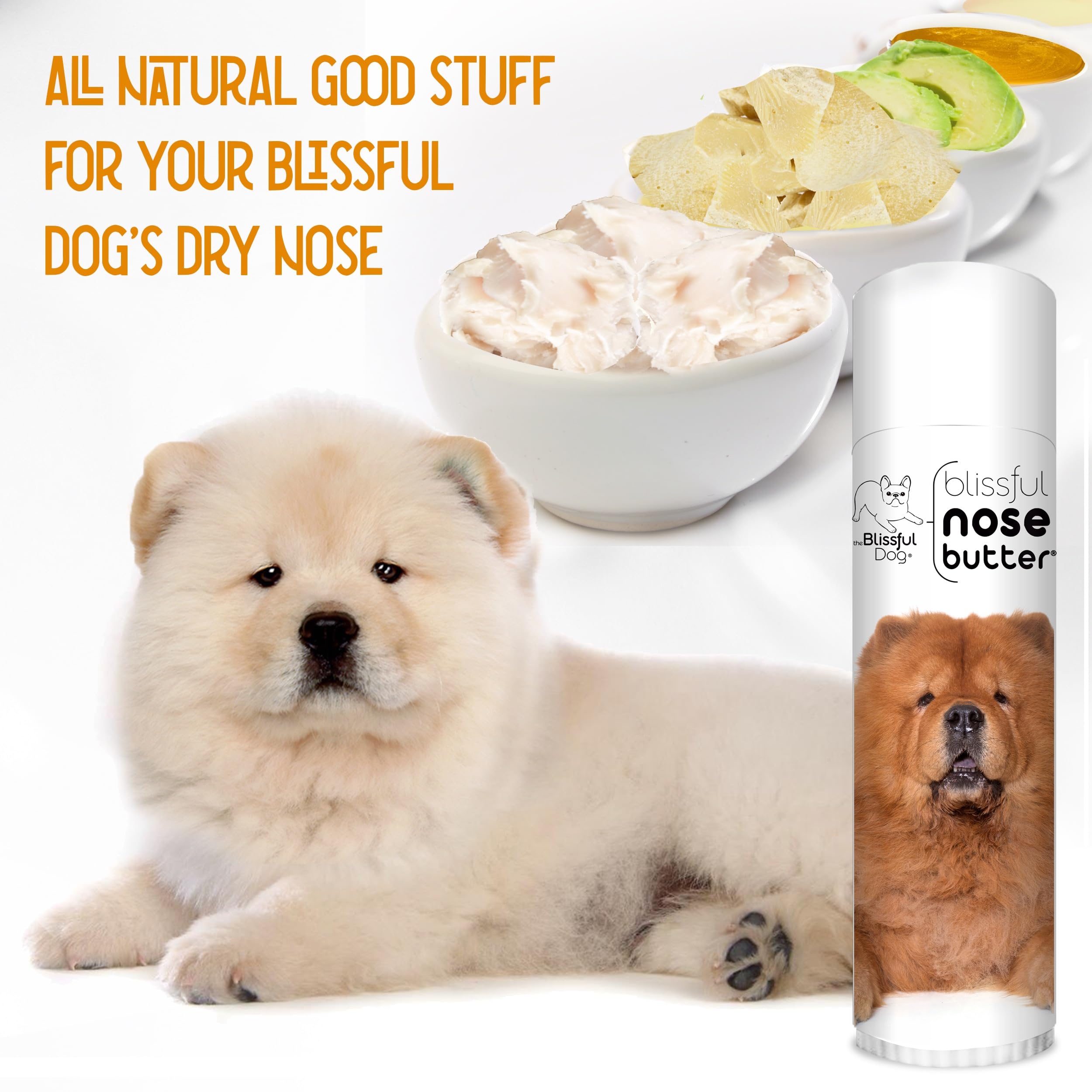The Blissful Dog Chow Unscented Nose Butter Tube, 0.50-Ounce