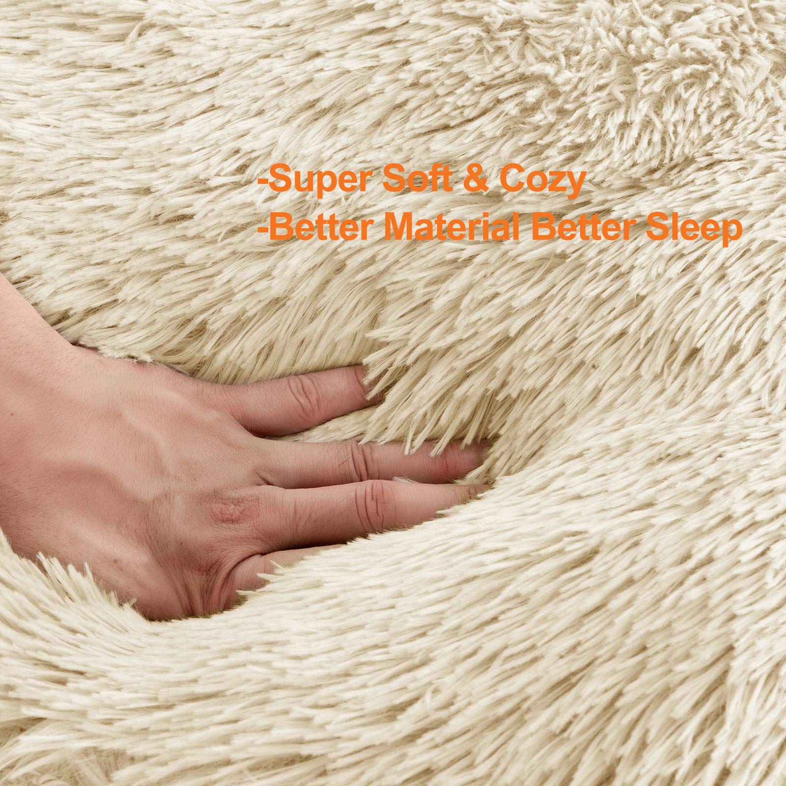 Washable Dog Round Bed Large Dogs, Donut Dog Bed Medium Dog, Comfy Dog Calming Cuddler Bed