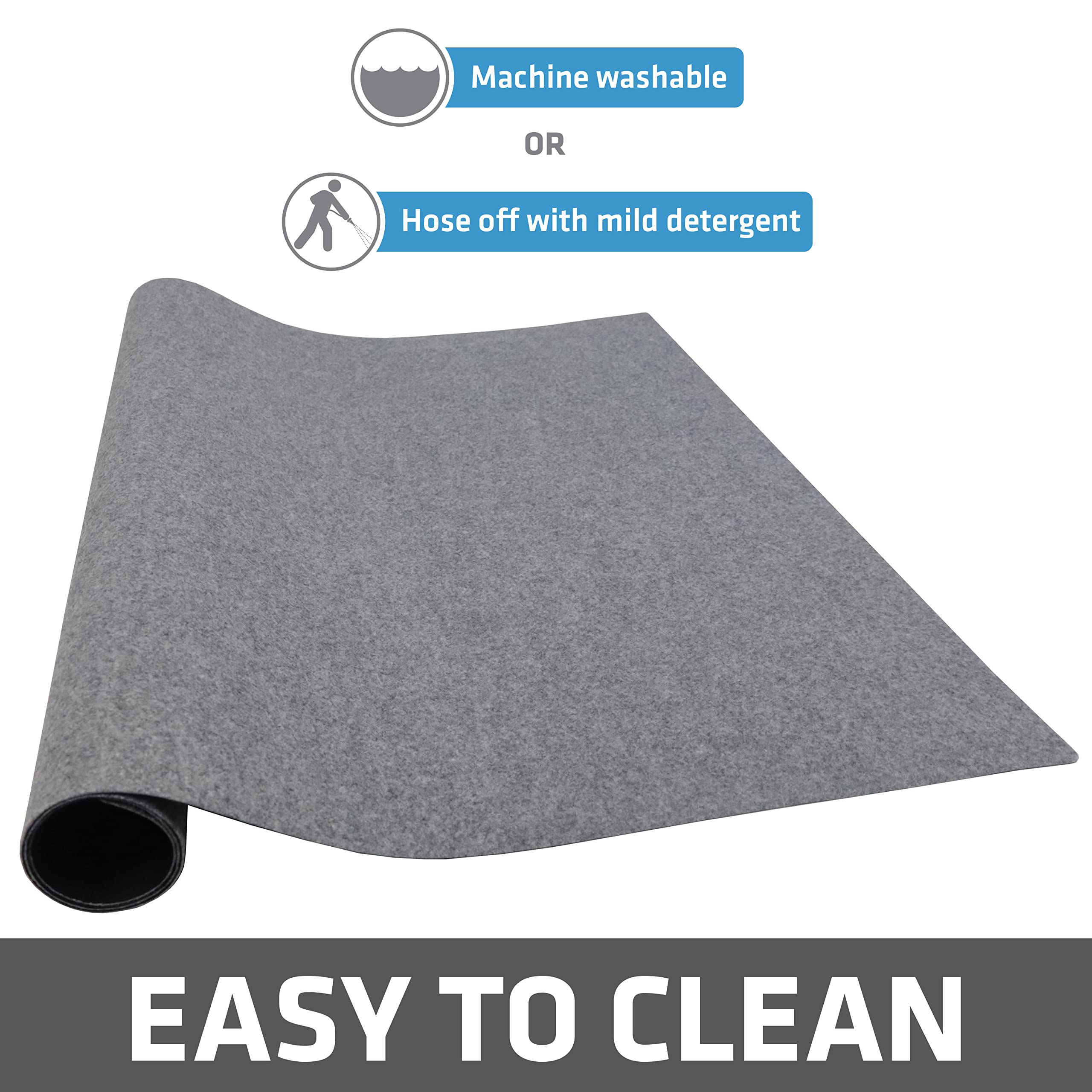 Drymate Dog Crate Mat Liner, Absorbs Urine, Waterproof, Non-Slip, Washable Puppy Pee Pad for Kennel Training - Use Under Pet Cag