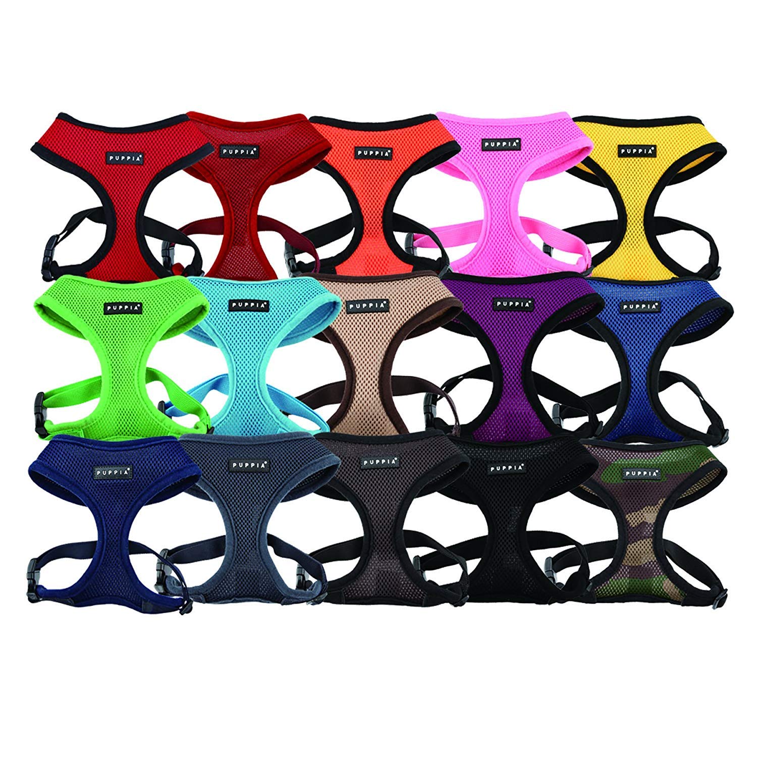 Puppia Soft Dog Harness, Wine, X-Small (Pdcf-Ac30-Wn-Xs)