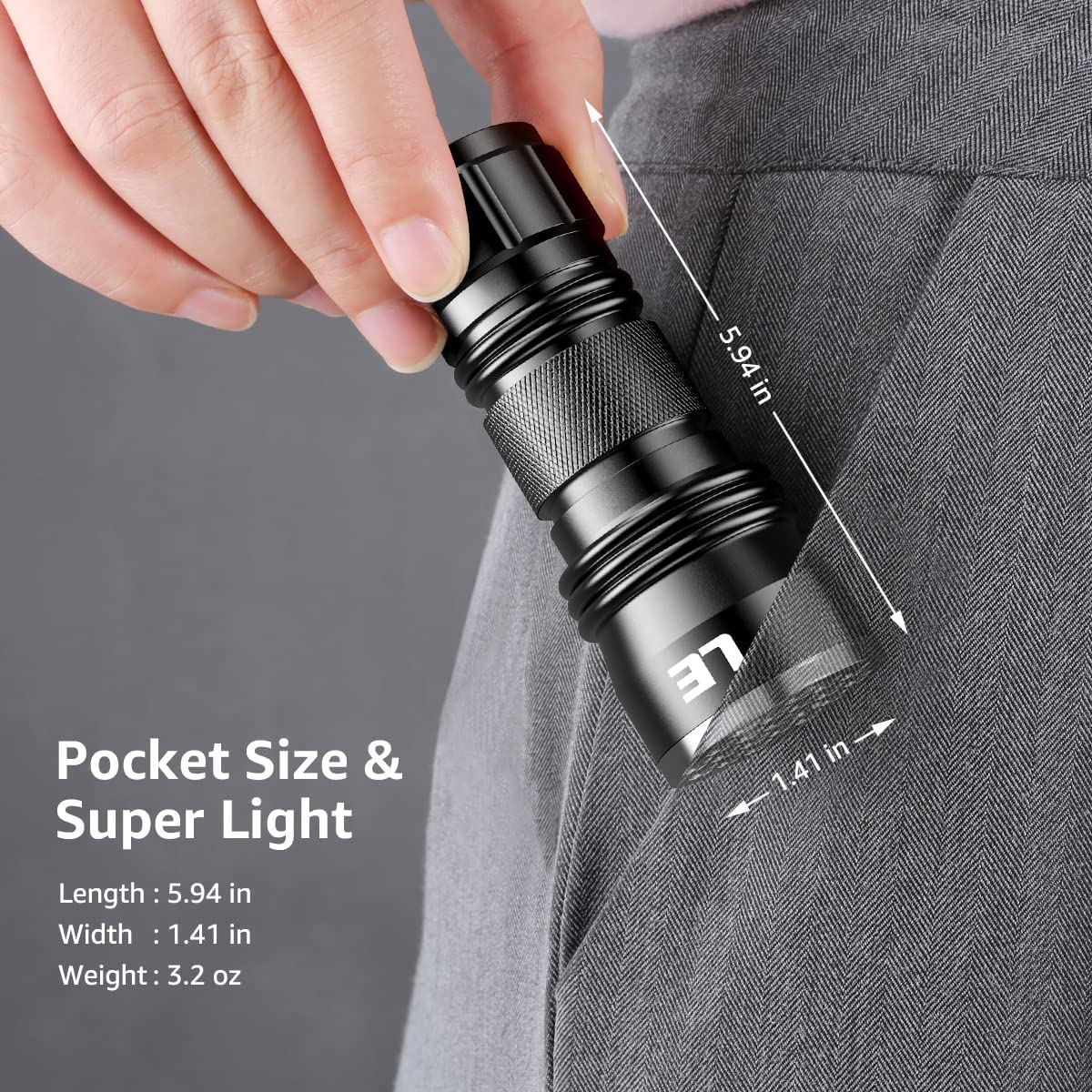 Le Black Light Flashlight, Small Uv Lights With 21 Leds, 395Nm, Ultraviolet Light Detector For Invisible Ink Pens, Pet Dog Cat Urine Stain And More, Aaa Batteries Included