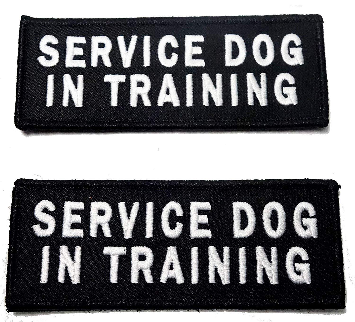 Leash Boss Service Dog Patches for Harness | hook and loop Patches for Dog Harness or Vest | Do Not Pet Patch, Dog in Training, 