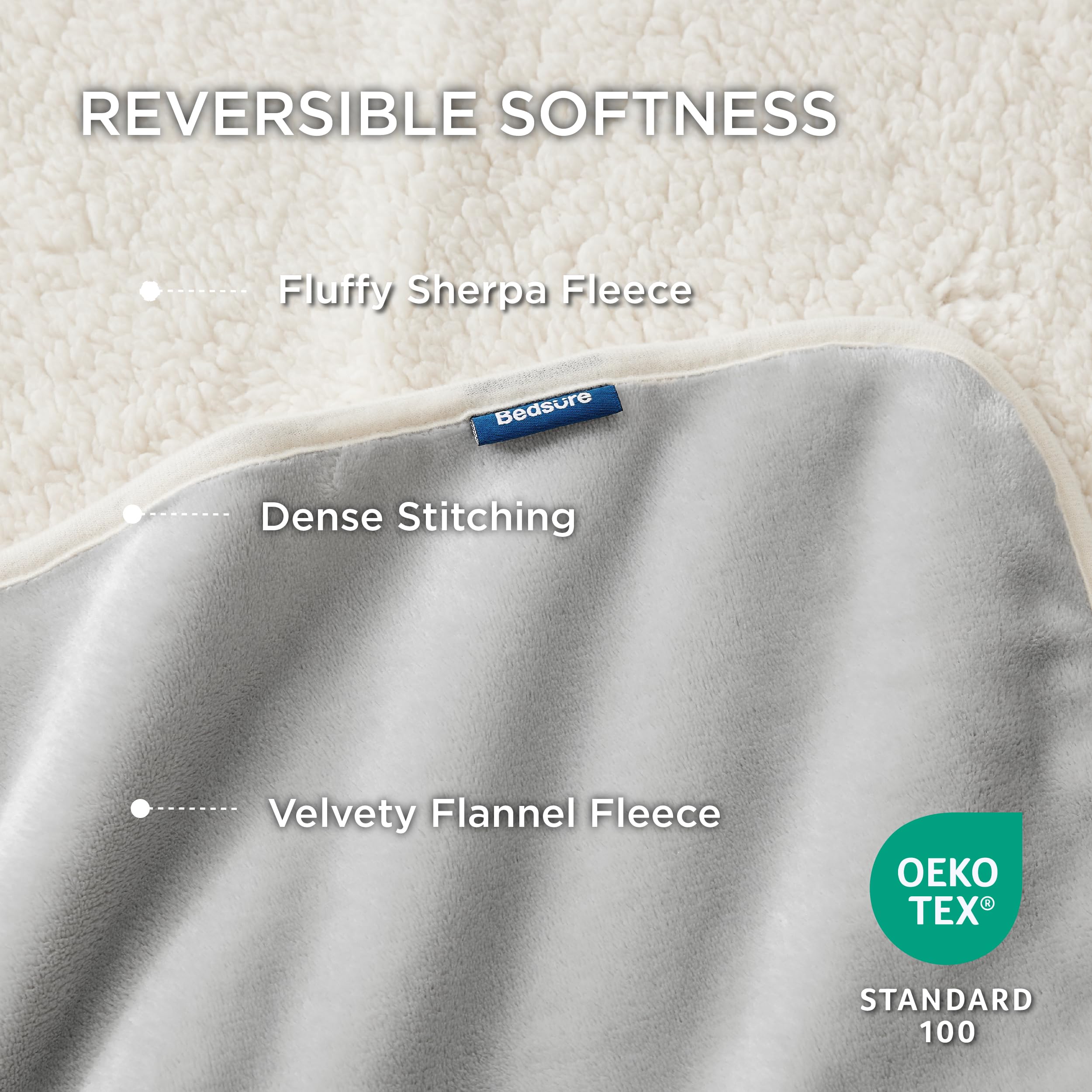 Bedsure Waterproof Dog Blankets For Small Dogs - Small Cat Blanket Washable For Couch Protection, Sherpa Fleece Puppy Blanket, S