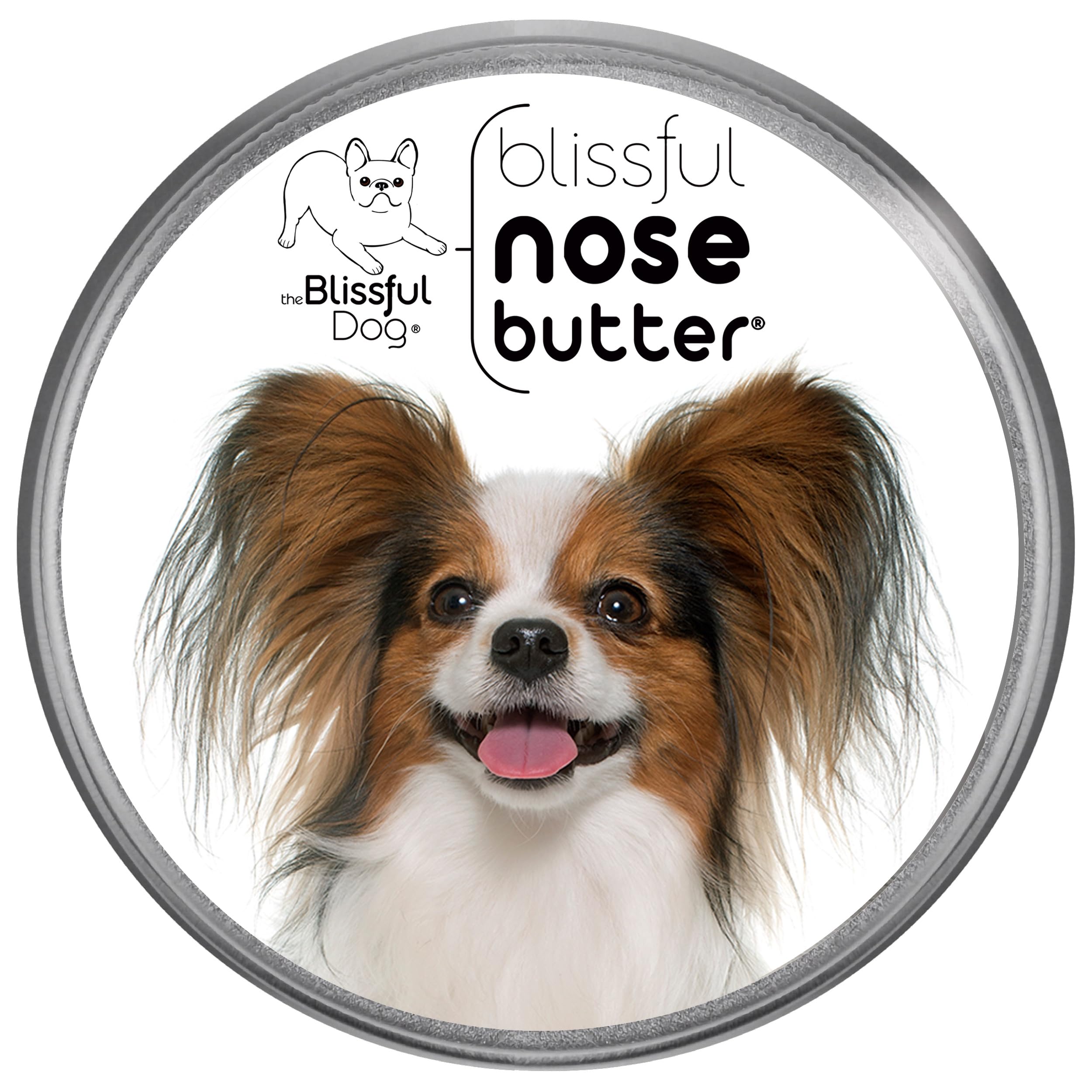 The Blissful Dog Papillon Unscented Nose Butter - Dog Nose Butter, 8 Ounce