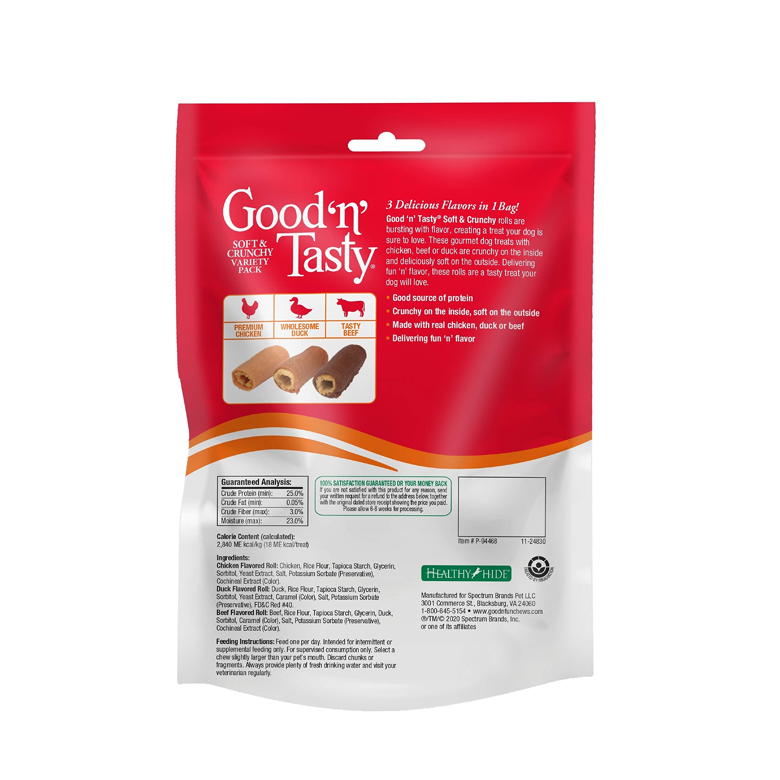 Good'n'Fun Kabob Bites, Gourmet Dog Treats with Real Chicken, 3 Oz, Pack of 1