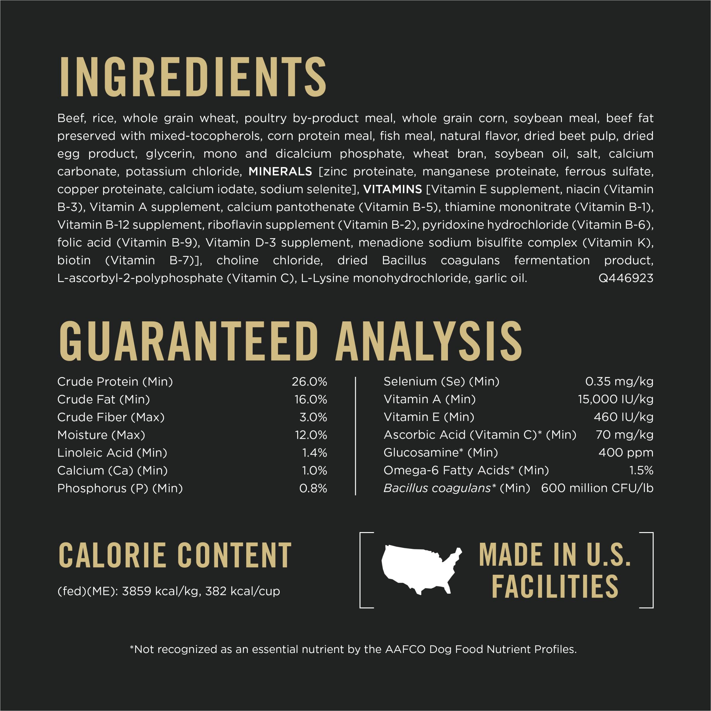 Purina Pro Plan Complete Essentials Shredded Blend Beef and Rice Dog Food Dry Formula with Probiotics for Dogs - 5 lb. Bag