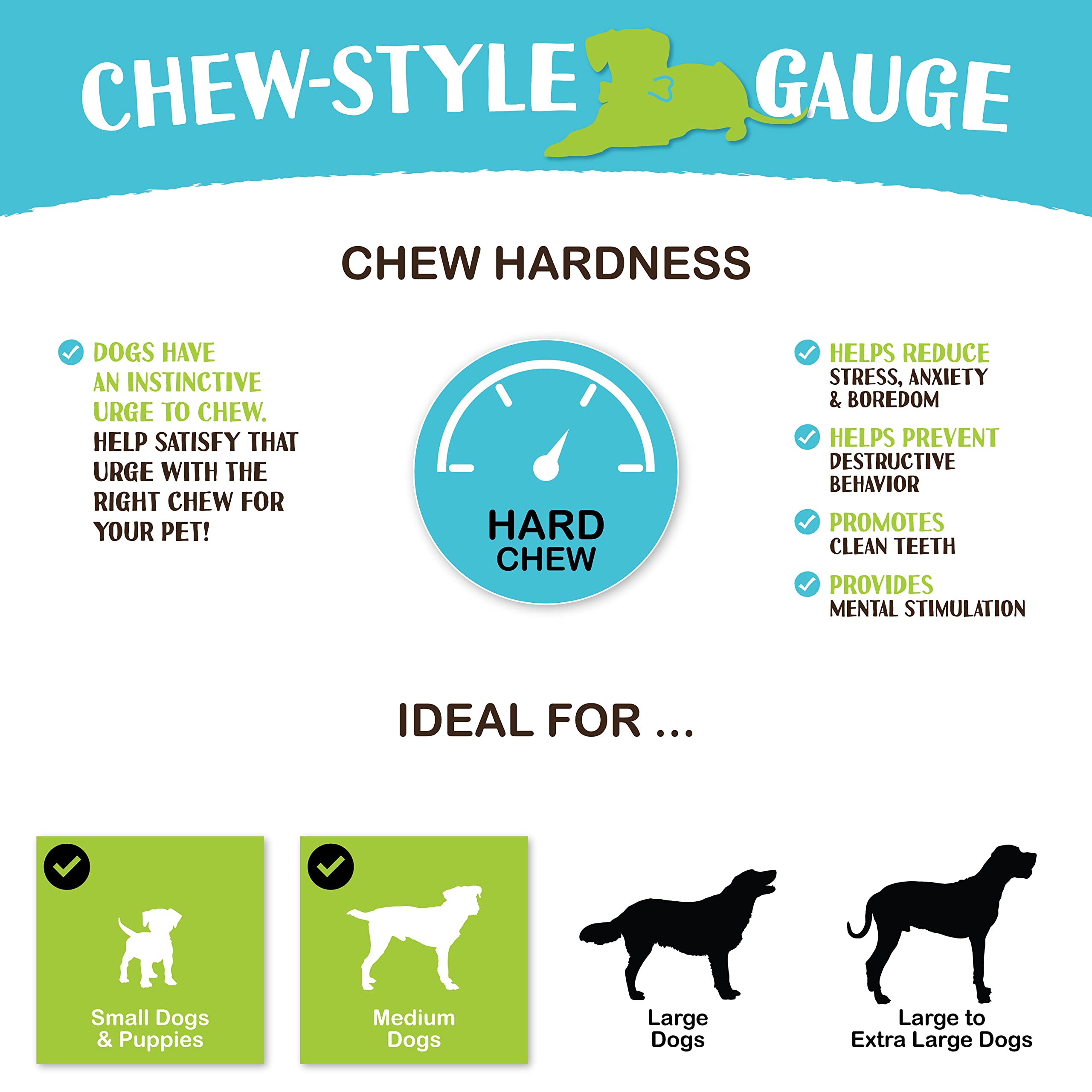 Raw Paws Compressed Rawhide Dog Chew Variety Pack - 10" Sticks & 6" Bones, 10 Count, Ideal for Medium Dogs, Natural Rawhide Treats