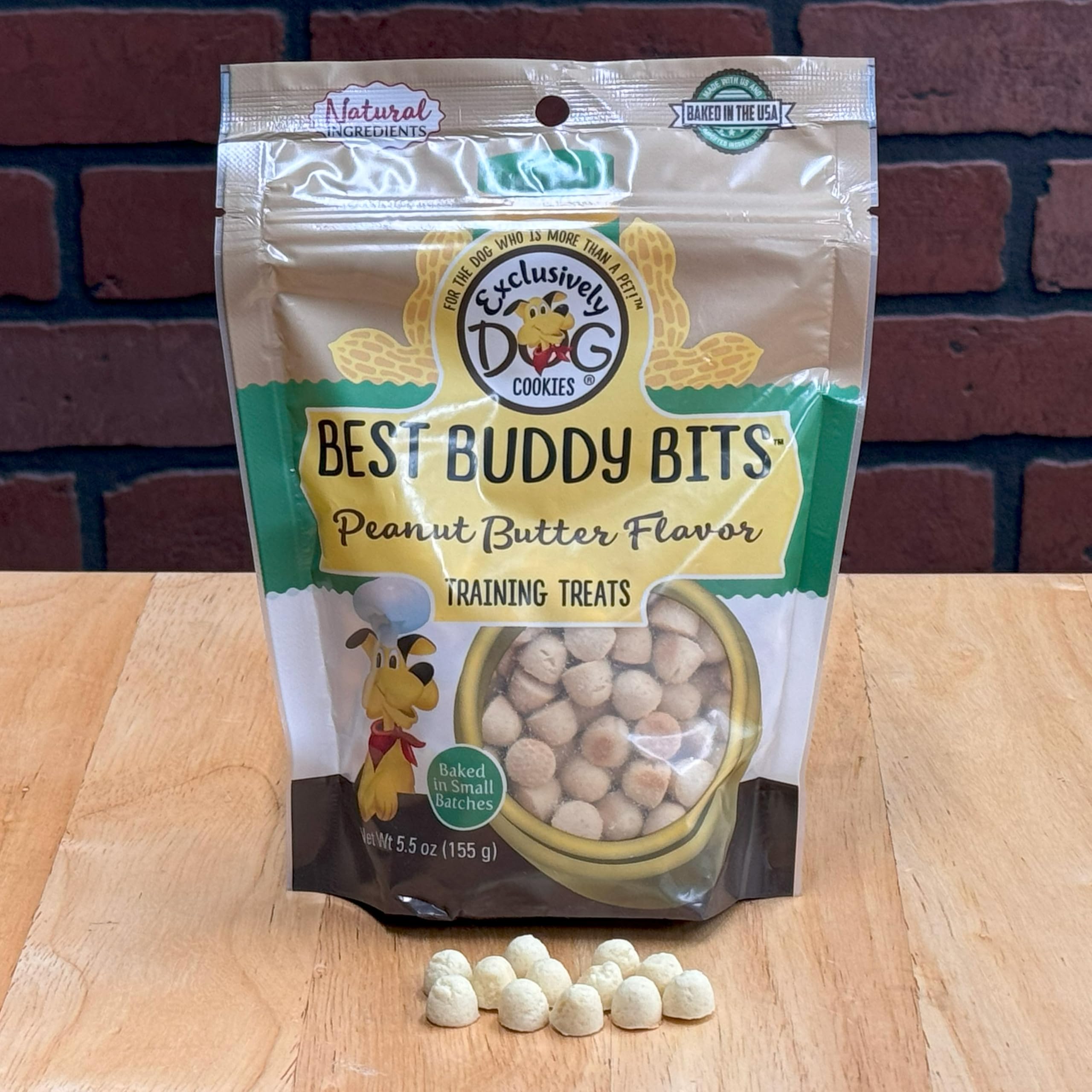 Exclusively Dog Best Buddy Bits Training Treats for Dogs and Puppies - All Natural, Baked in The USA, Ideal for Training & Agili