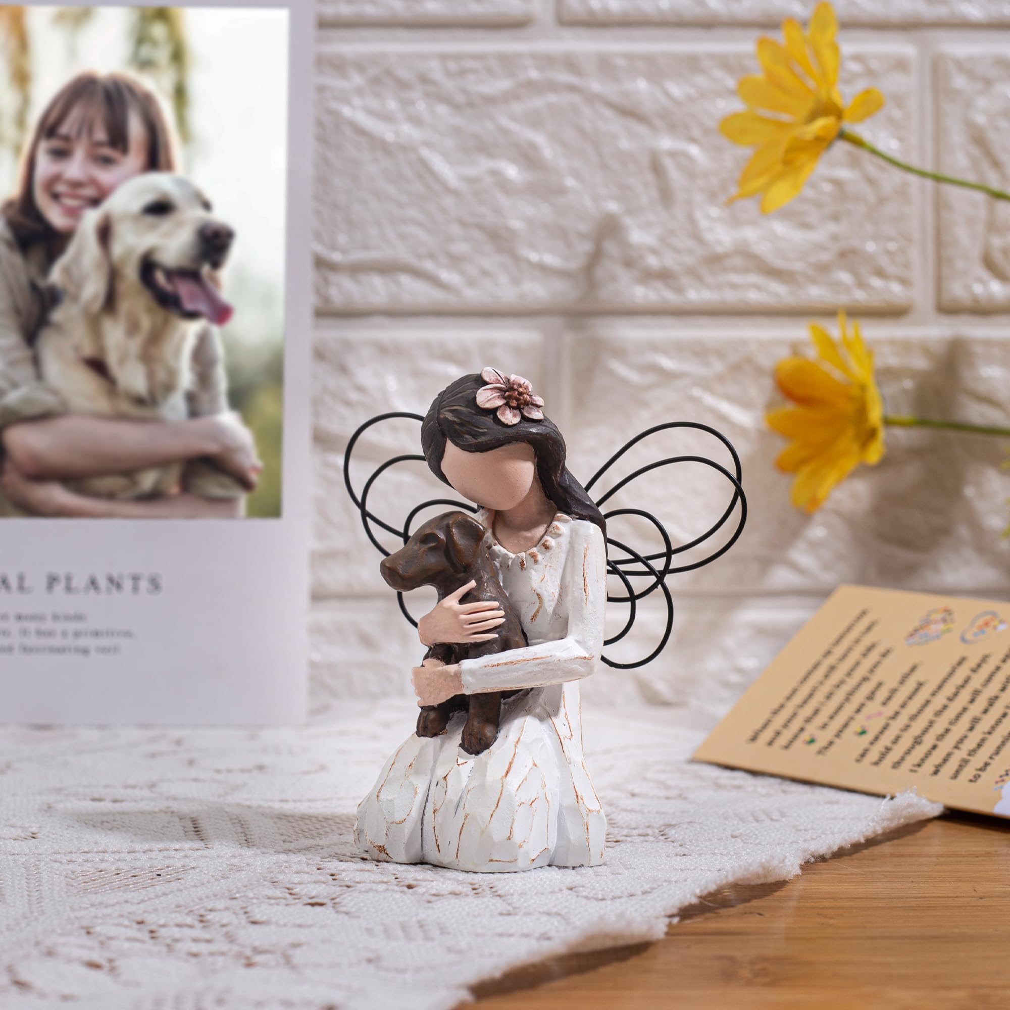 Siguejor Dog Memorial Gifts For Loss Of Dog Sympathy Gift, Dog Memorial Gifts For Loss Of Dog, Memorial Angel Figurine, Dog Reme