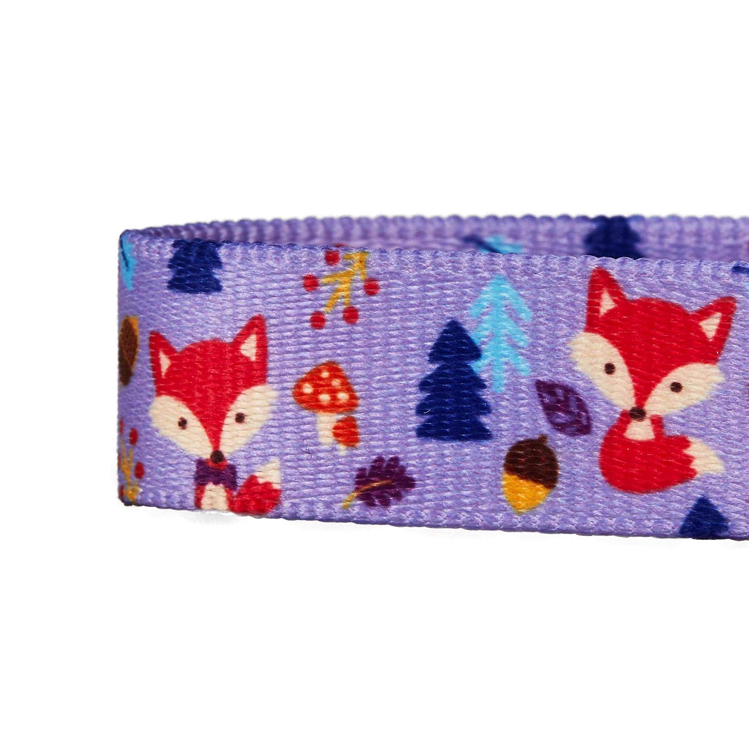 Blueberry Pet Red Fox Adjustable Dog Collar With Detachable D  Cor, Small, Neck 12-16