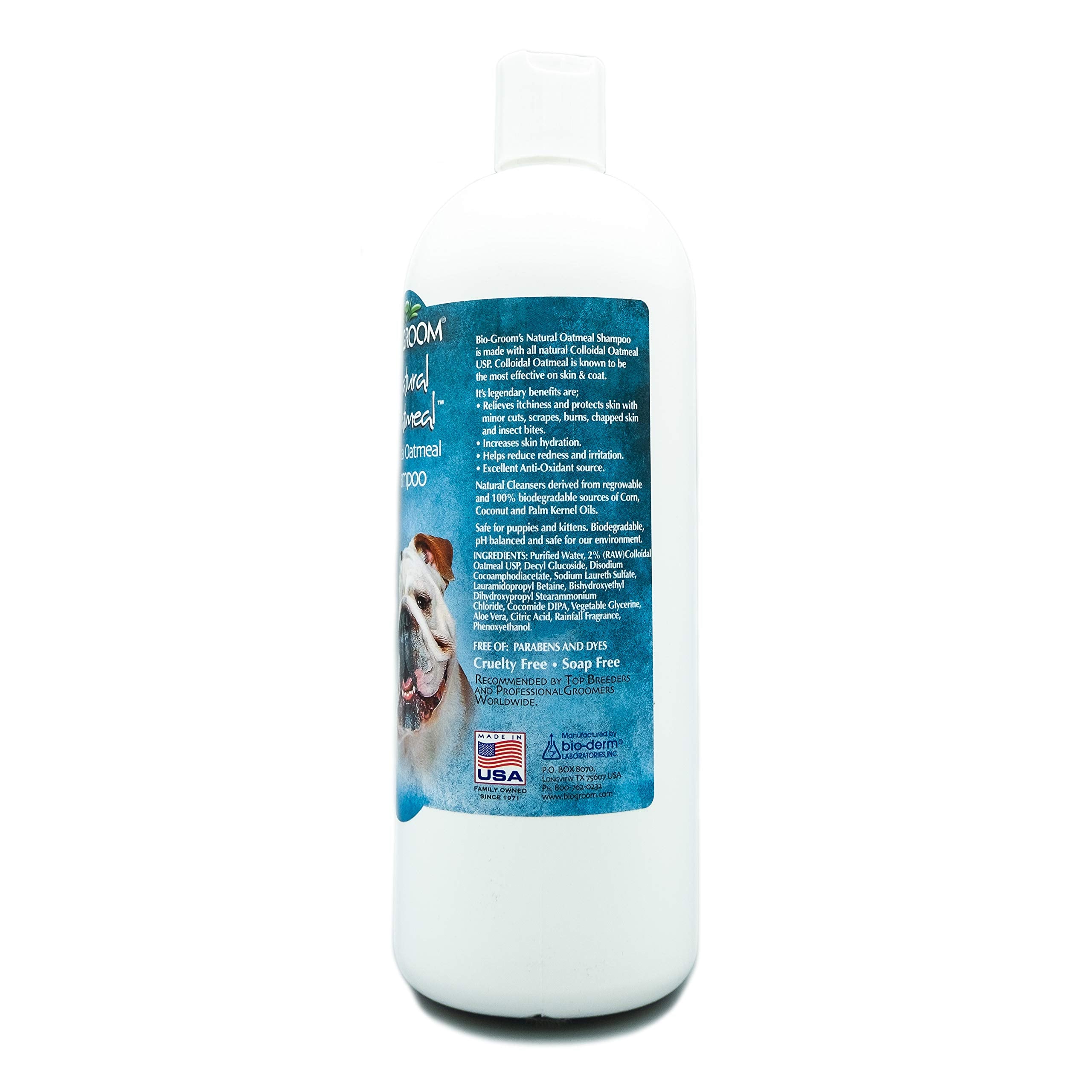Bio-Groom Oatmeal Dog Shampoo – For Allergies And Itching, Cruelty-Free, Dog Bathing Supplies, Puppy Shampoo For Sensitive Skin, Made In Usa, Anti-Itch Dog Products – 32 Fl Oz 1-Pack