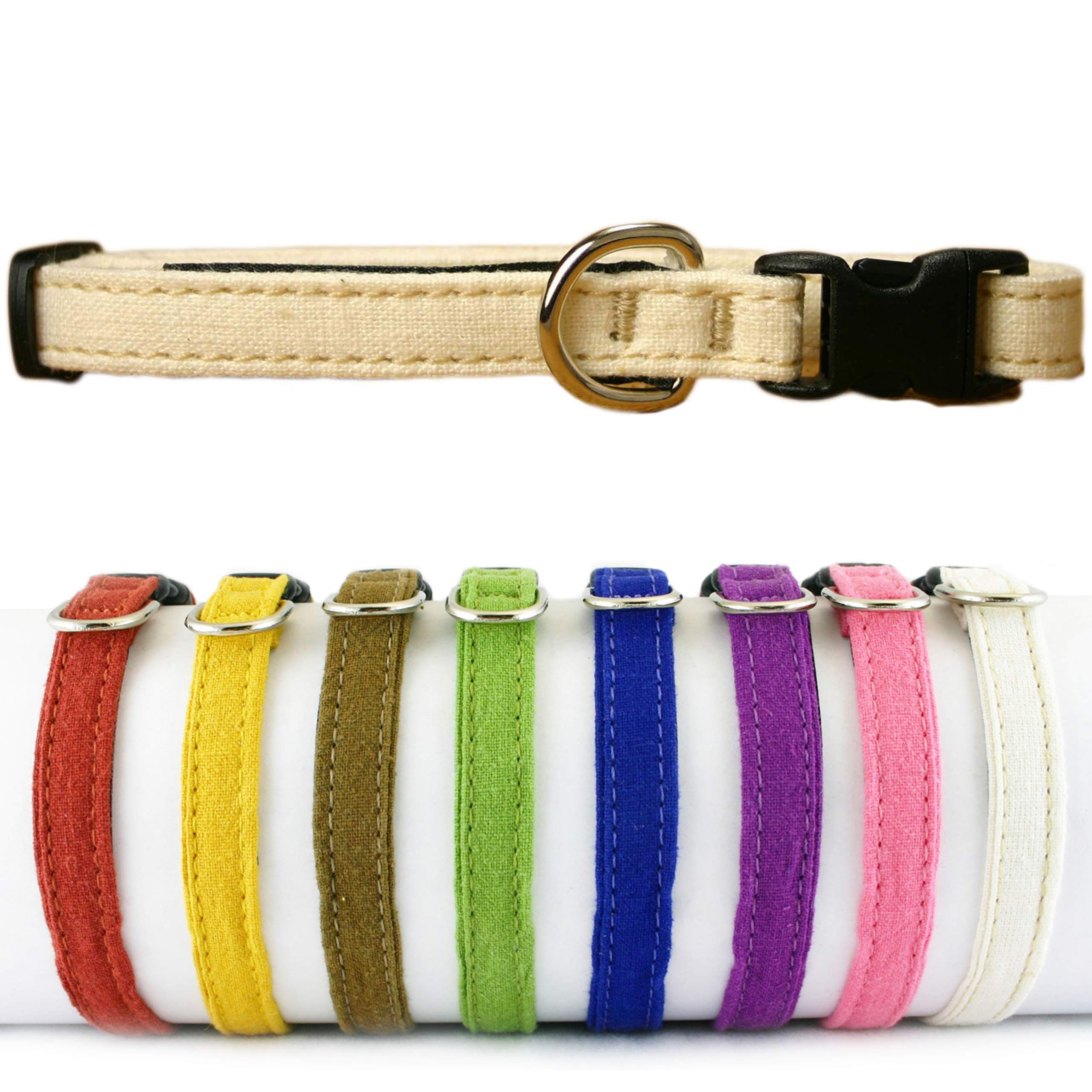 Toy Dog Collars (Natural)