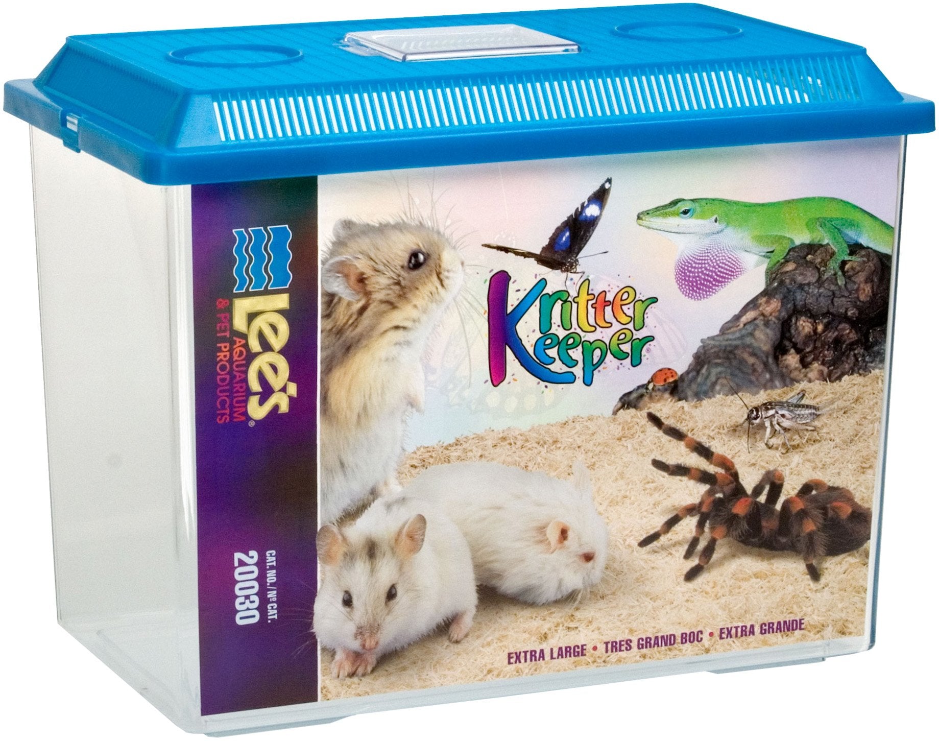Lee'S Kritter Keeper, X-Large Rectangle W/Lid(Assorted Colors)
