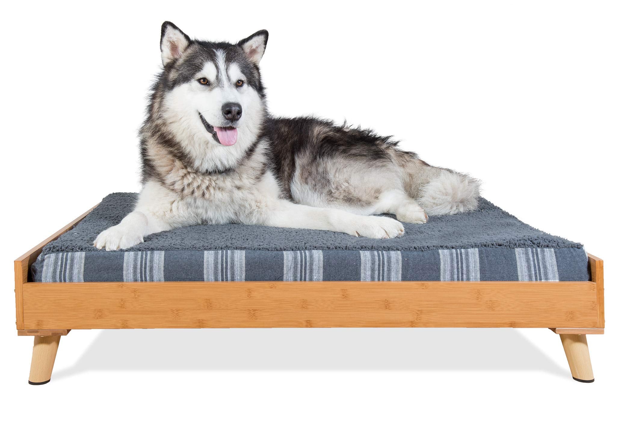 Furhaven Pet Bed Frame | Bed Frame For Pet Beds & Mattresses, Bamboo, Jumbo