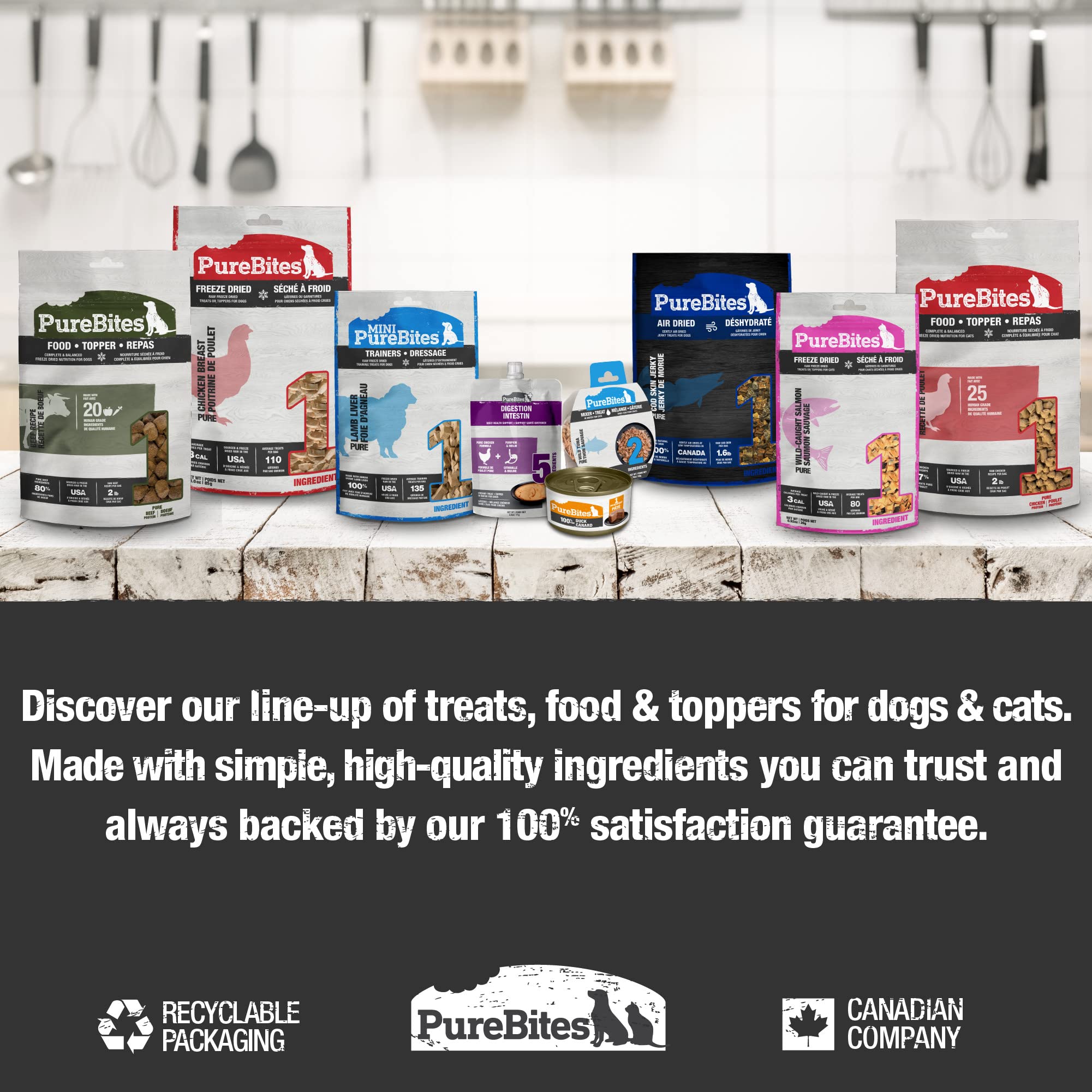 PureBites Mini Chicken Freeze Dried Dog Treats, 1 Ingredient, Made in USA, 2.1oz