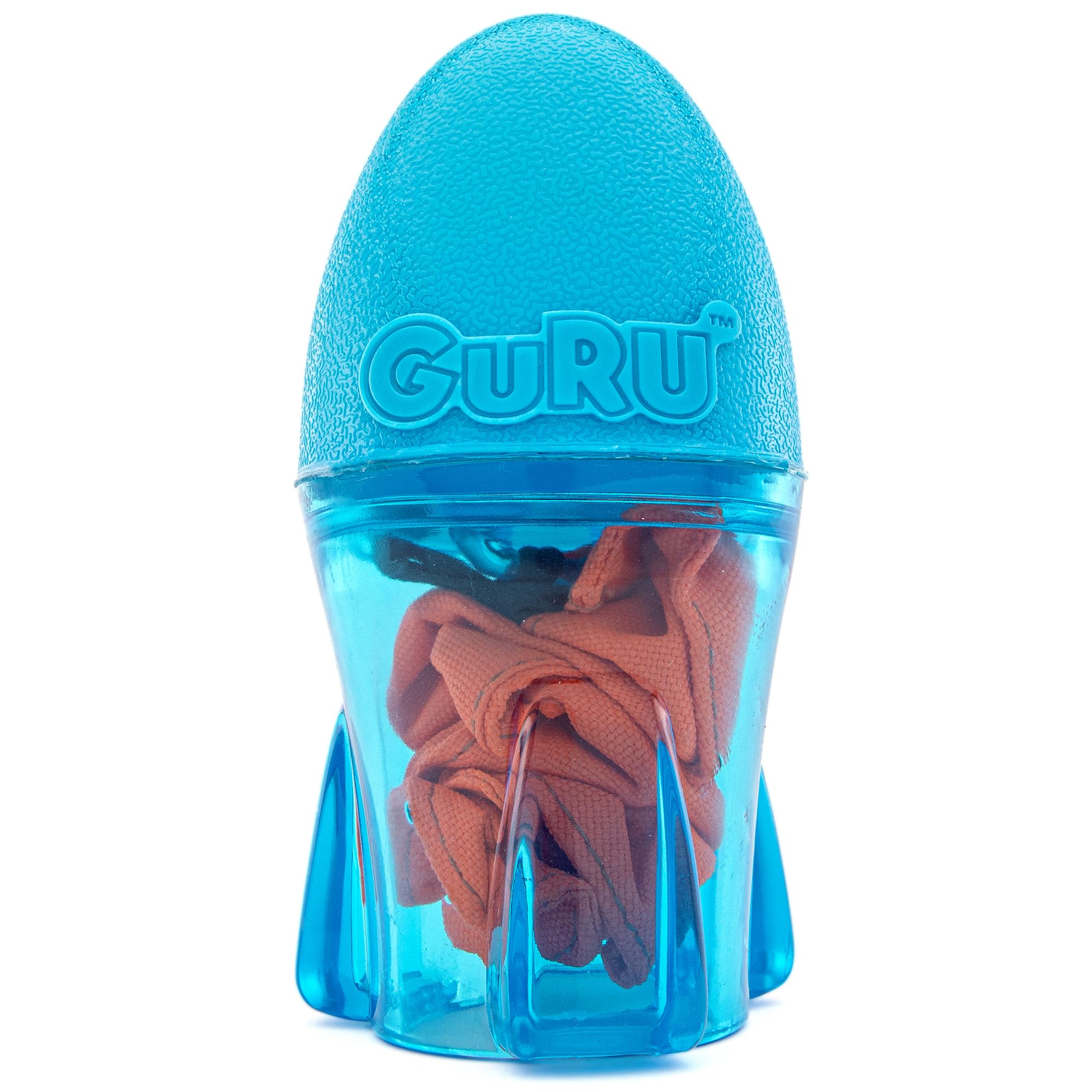 GURU Pet: Bonanza Rocket - Medium - Dog Toy, Blue & Orange, Hides & Dispenses Treats, Durable, Squeaks-Crinkles-Floats, Interact