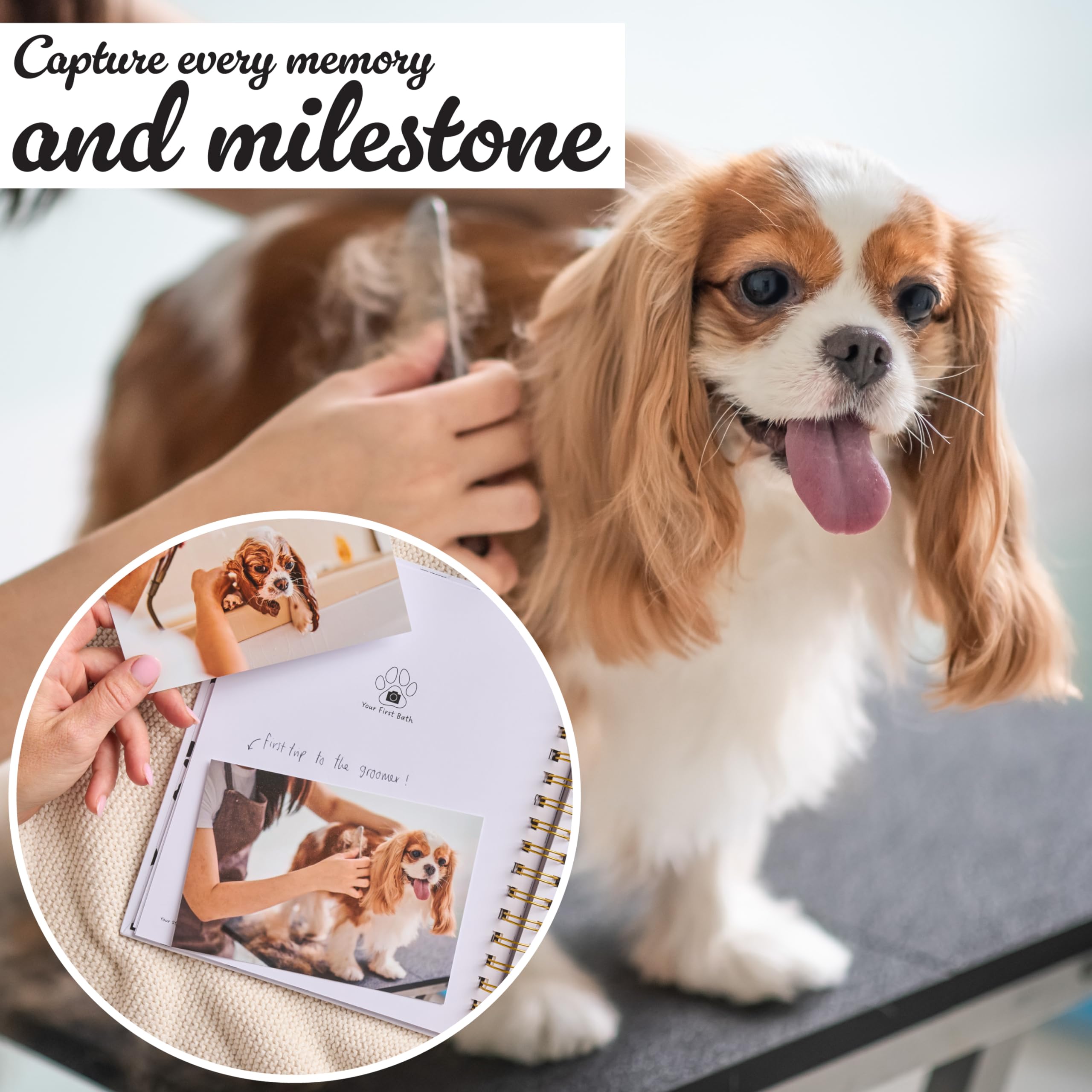New Puppy Gift | Dog Memory Book & Keepsake Photo Album - Gifts For New Puppy Owners & Dog Lovers | Planner Keepsake Diary Scrap